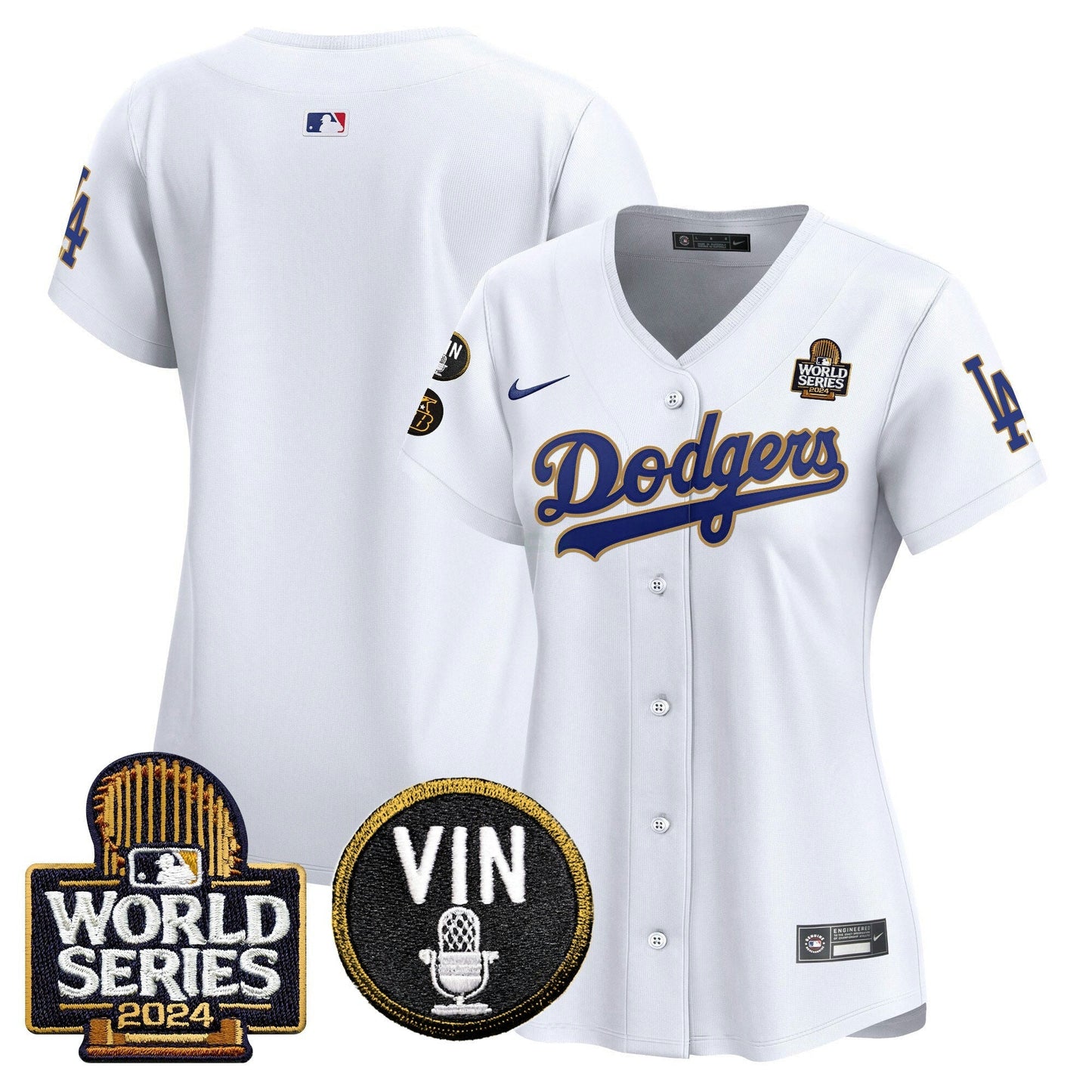 Camisa MLB Women’s 2024 World Series Dourada Trim Vapor Premier Limited Jersey V2