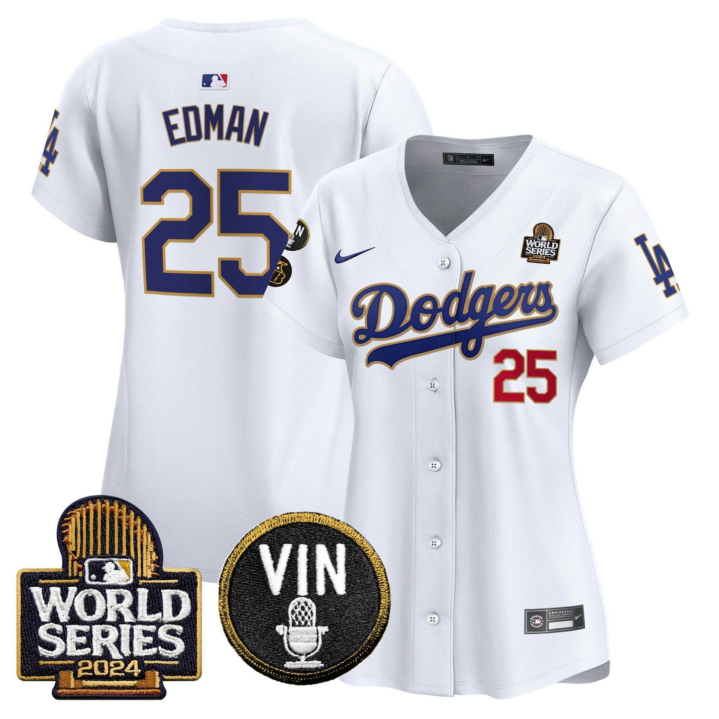 Camisa MLB Women’s 2024 World Series Dourada Trim Vapor Premier Limited Jersey V2