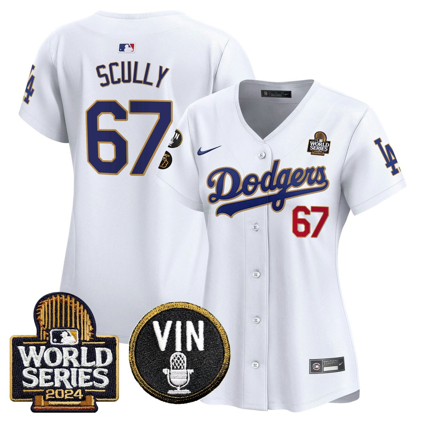 Camisa MLB Women’s 2024 World Series Dourada Trim Vapor Premier Limited Jersey V2