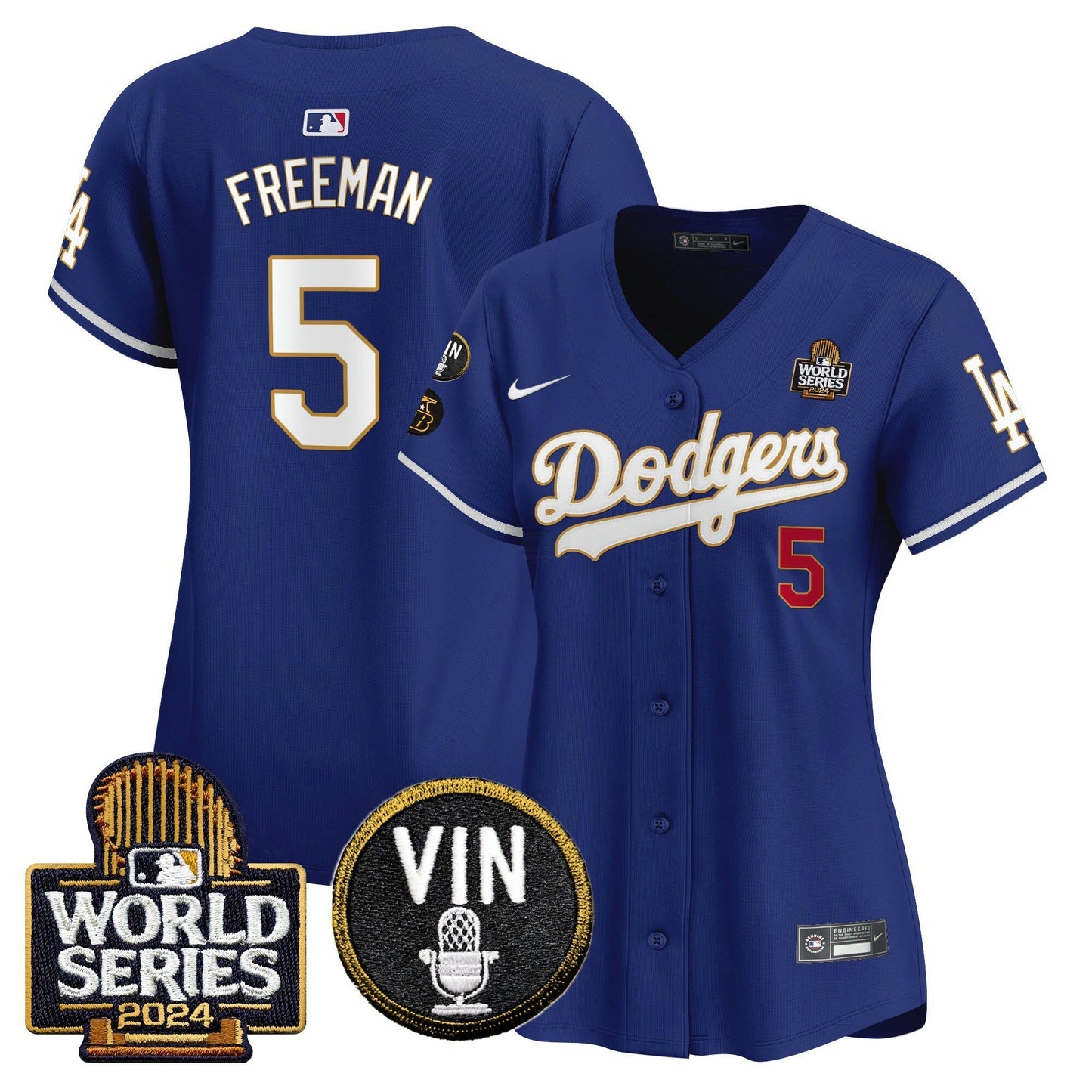 Camisa MLB Women’s 2024 World Series Dourada Trim Vapor Premier Limited Jersey V2