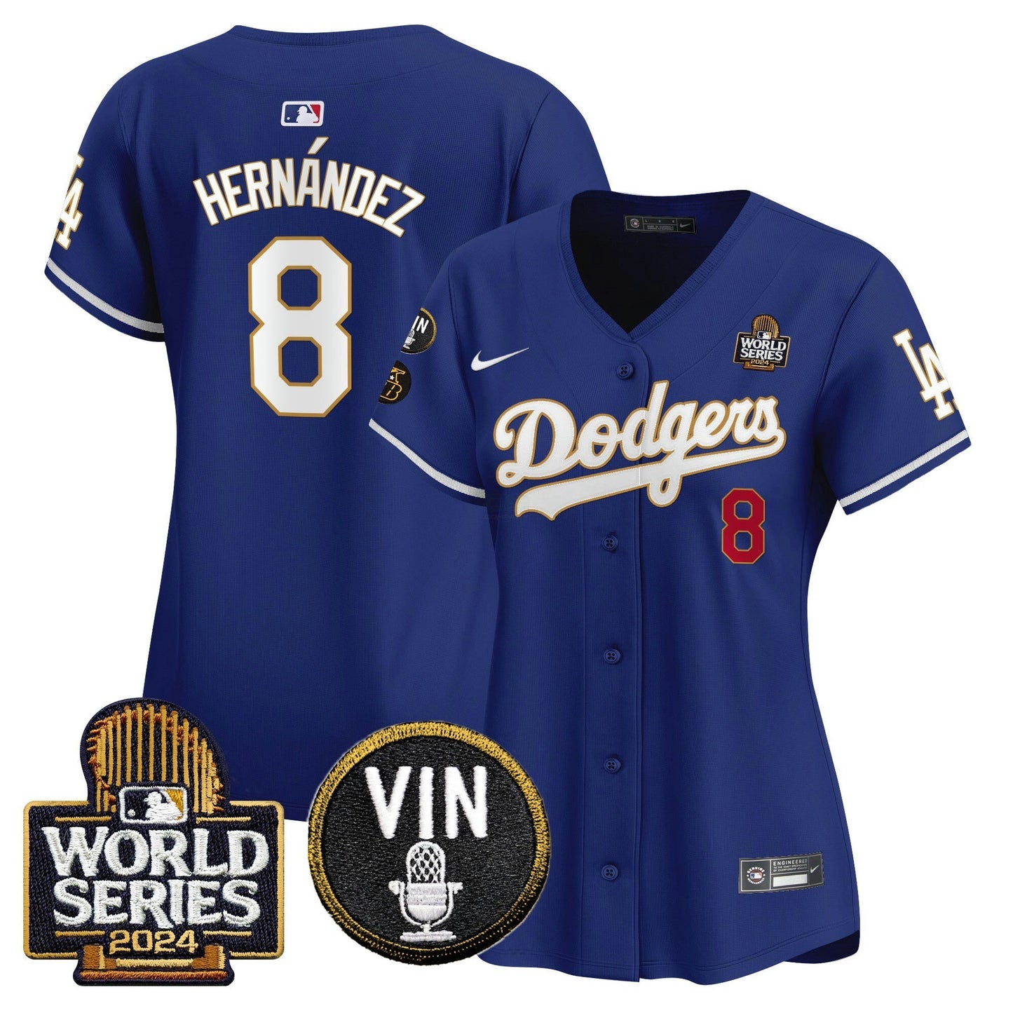 Camisa MLB Women’s 2024 World Series Dourada Trim Vapor Premier Limited Jersey V2