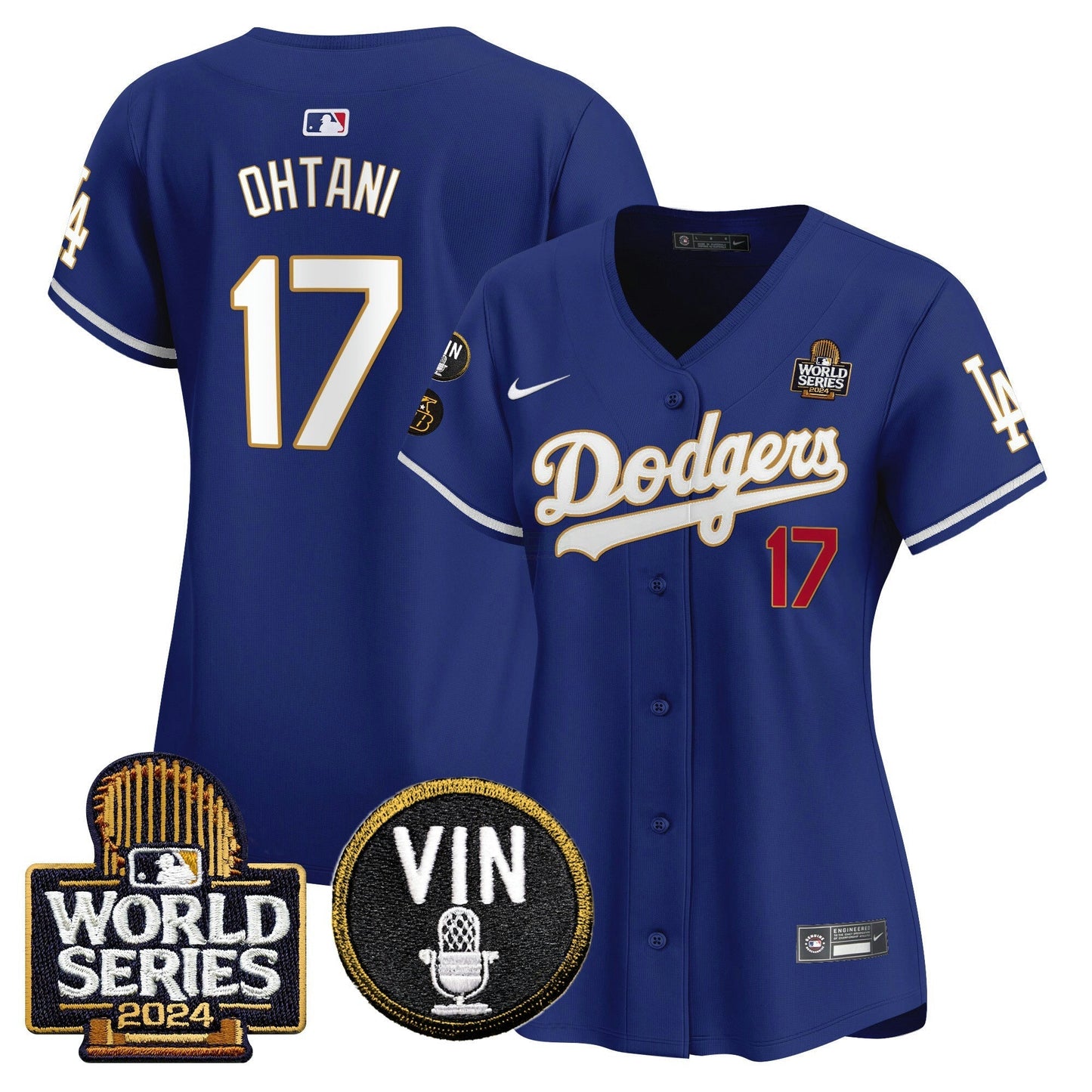 Camisa MLB Women’s 2024 World Series Dourada Trim Vapor Premier Limited Jersey V2