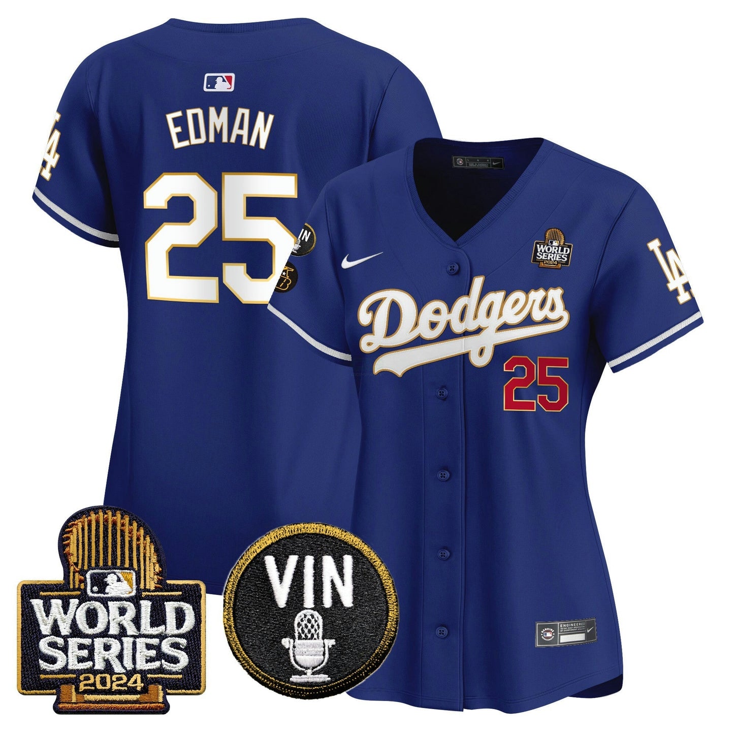 Camisa MLB Women’s 2024 World Series Dourada Trim Vapor Premier Limited Jersey V2