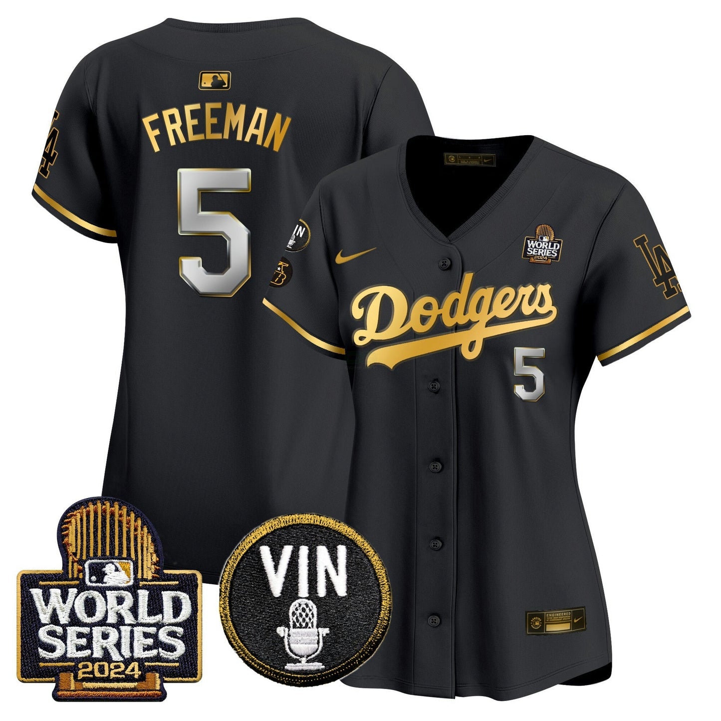 Camisa MLB Women’s 2024 World Series Dourada Trim Vapor Premier Limited Jersey V2