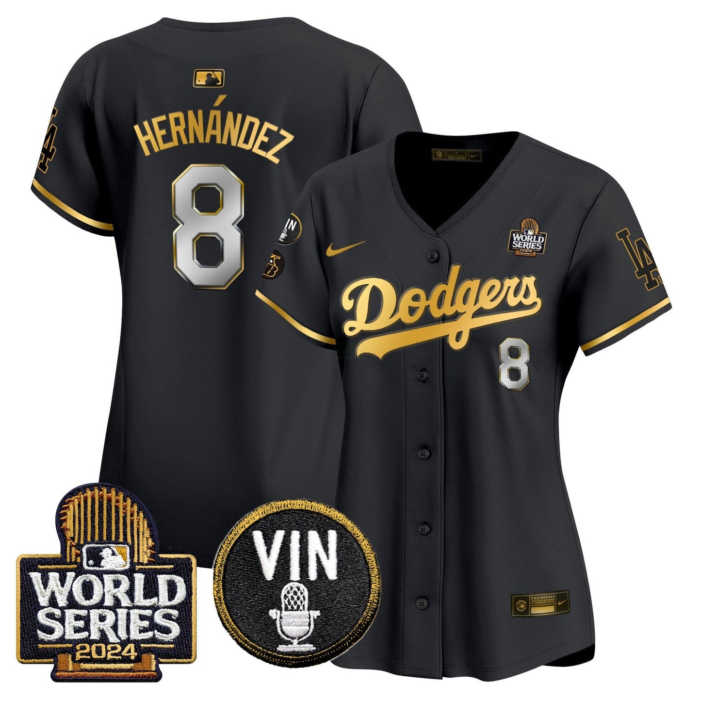Camisa MLB Women’s 2024 World Series Dourada Trim Vapor Premier Limited Jersey V2