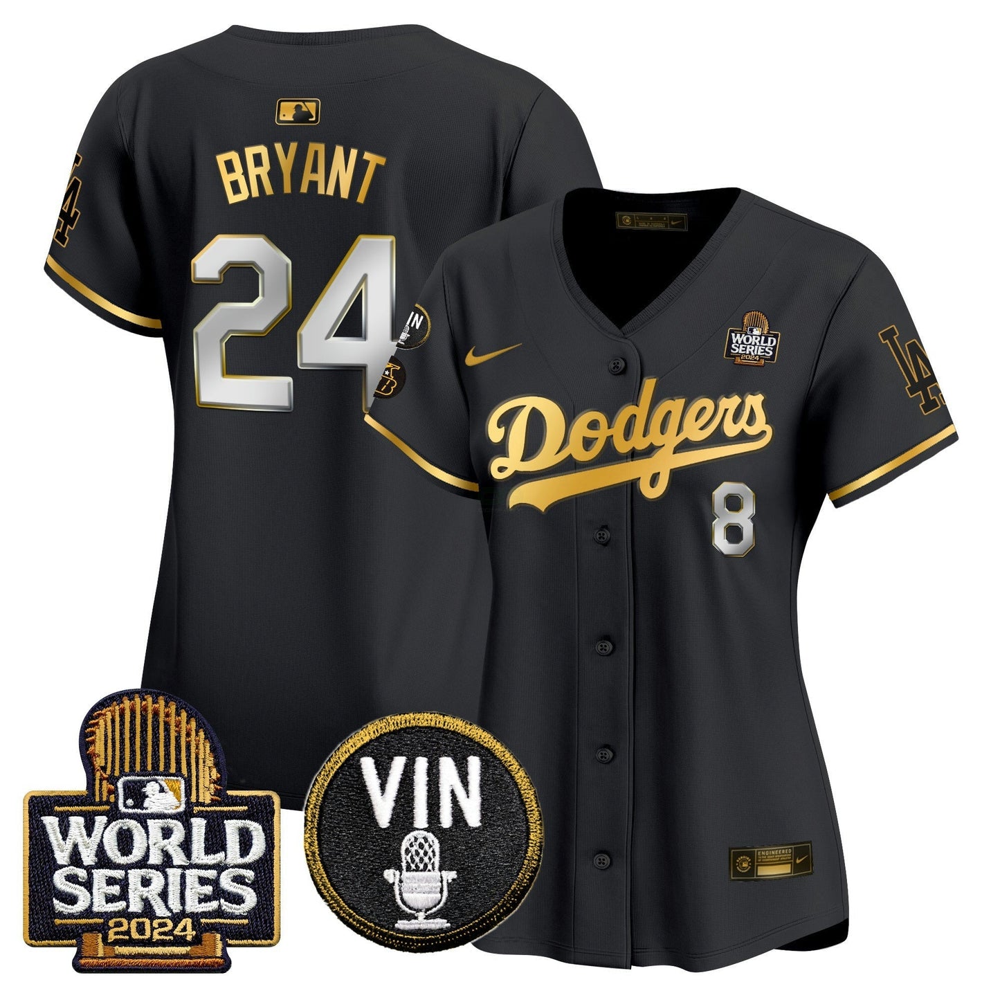 Camisa MLB Women’s 2024 World Series Dourada Trim Vapor Premier Limited Jersey V2
