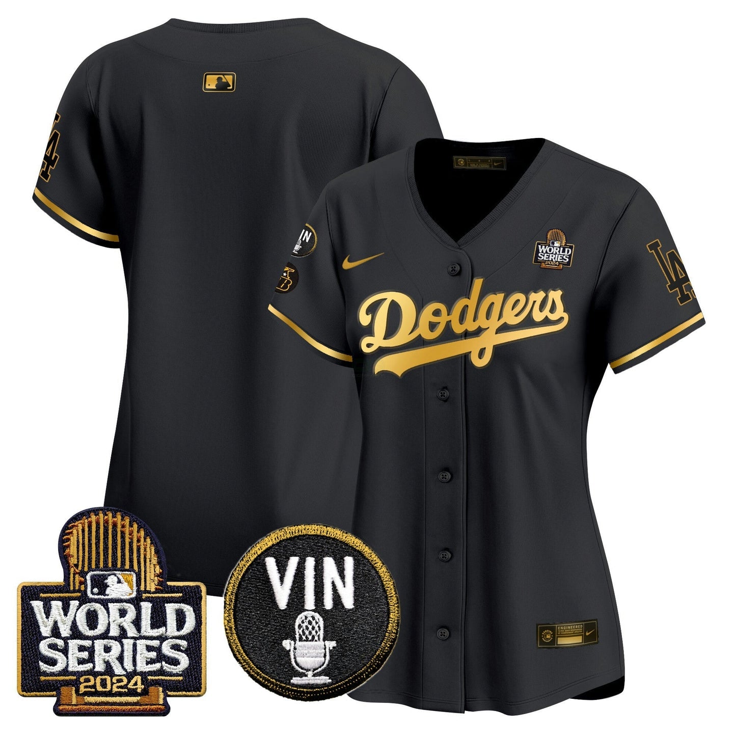 Camisa MLB Women’s 2024 World Series Dourada Trim Vapor Premier Limited Jersey V2