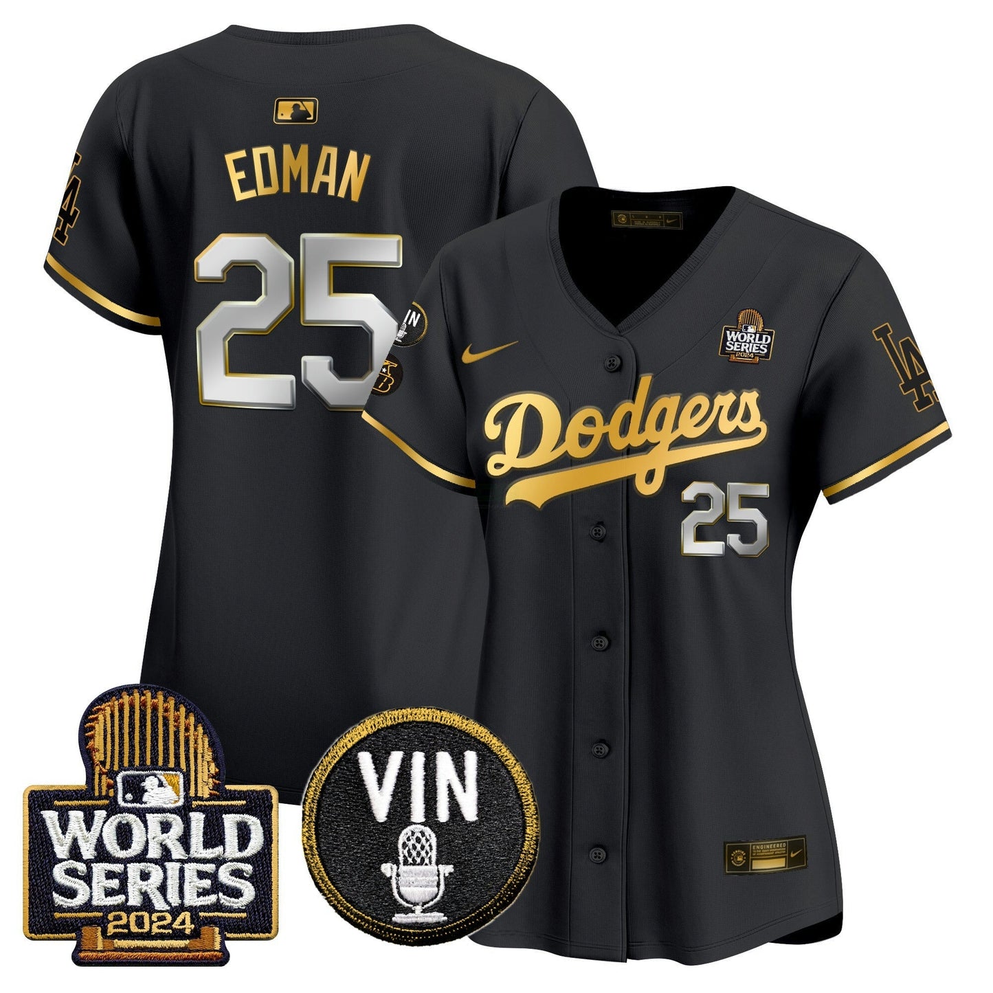 Camisa MLB Women’s 2024 World Series Dourada Trim Vapor Premier Limited Jersey V2