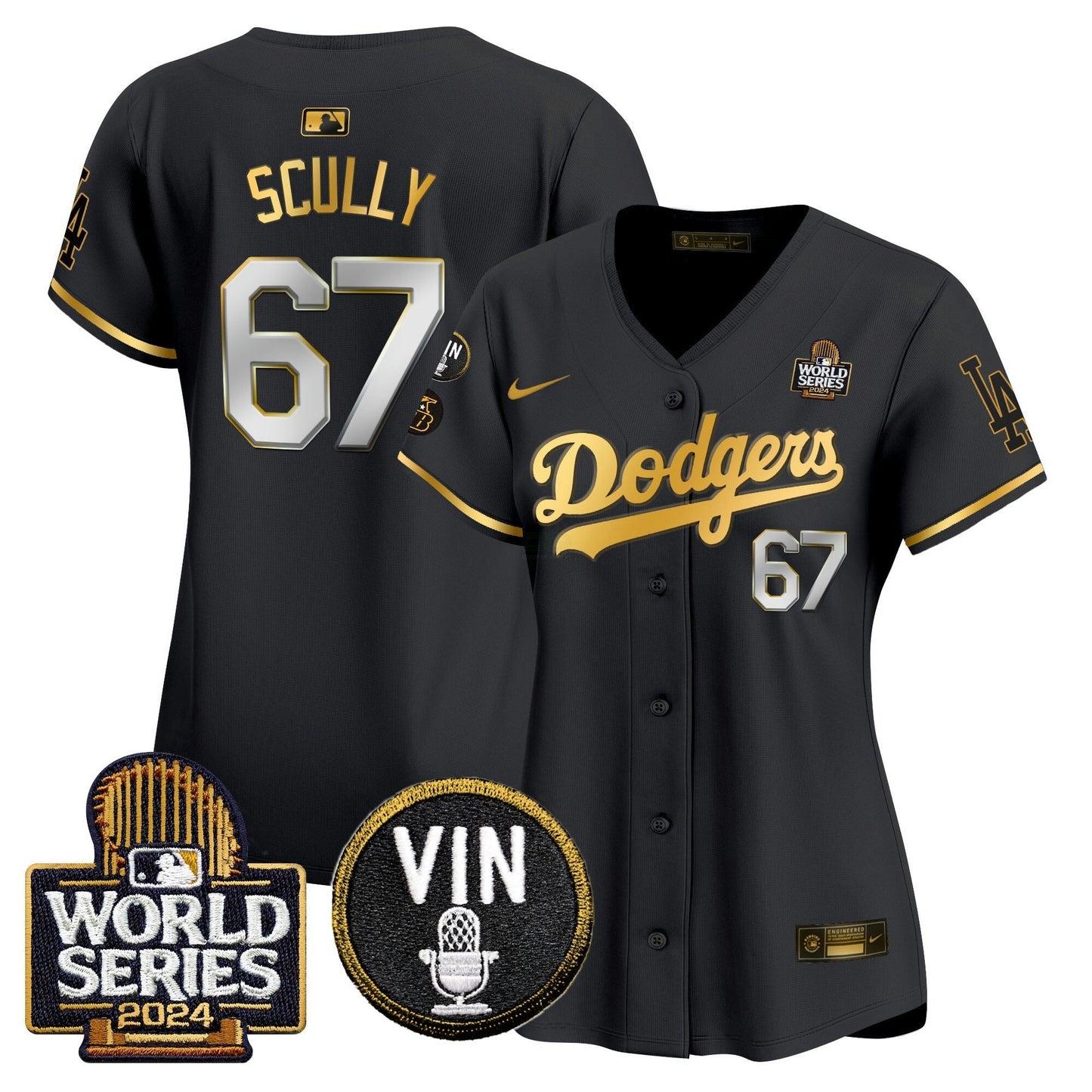Camisa MLB Women’s 2024 World Series Dourada Trim Vapor Premier Limited Jersey V2