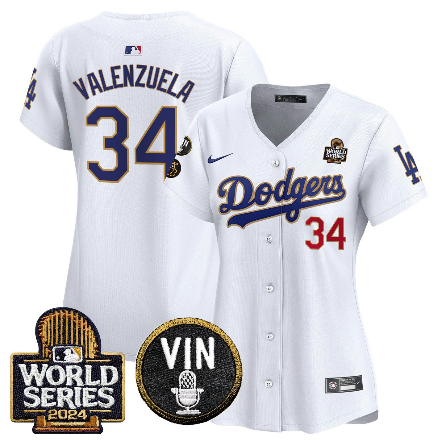 Camisa MLB Women’s 2024 World Series Dourada Trim Vapor Premier Limited Jersey V2