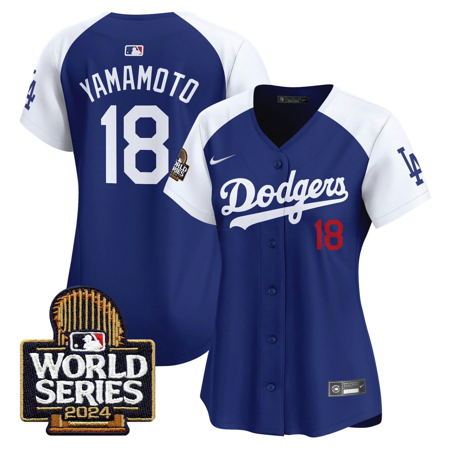 Camisa MLB Los Angeles Dodgers Women’s 2024 World Series Vapor Premier Limited Jersey