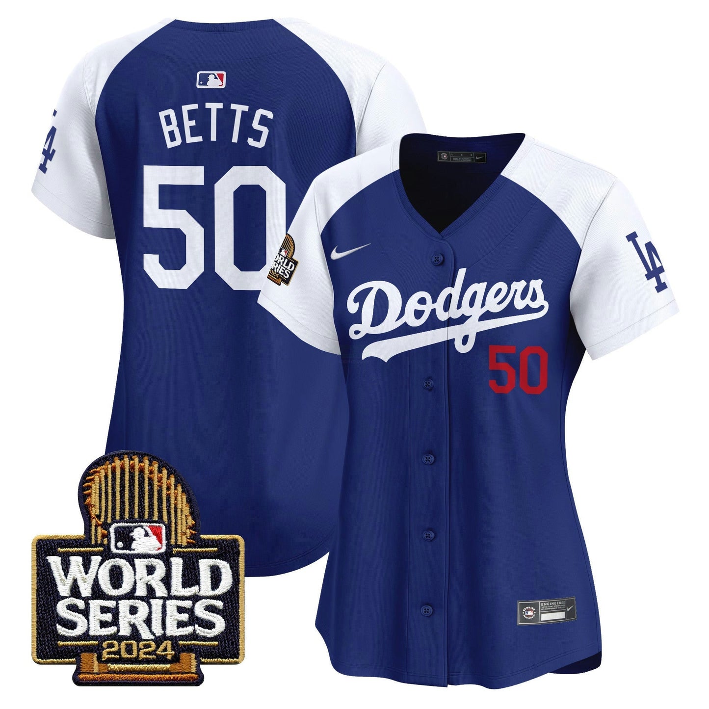 Camisa MLB Los Angeles Dodgers Women’s 2024 World Series Vapor Premier Limited Jersey