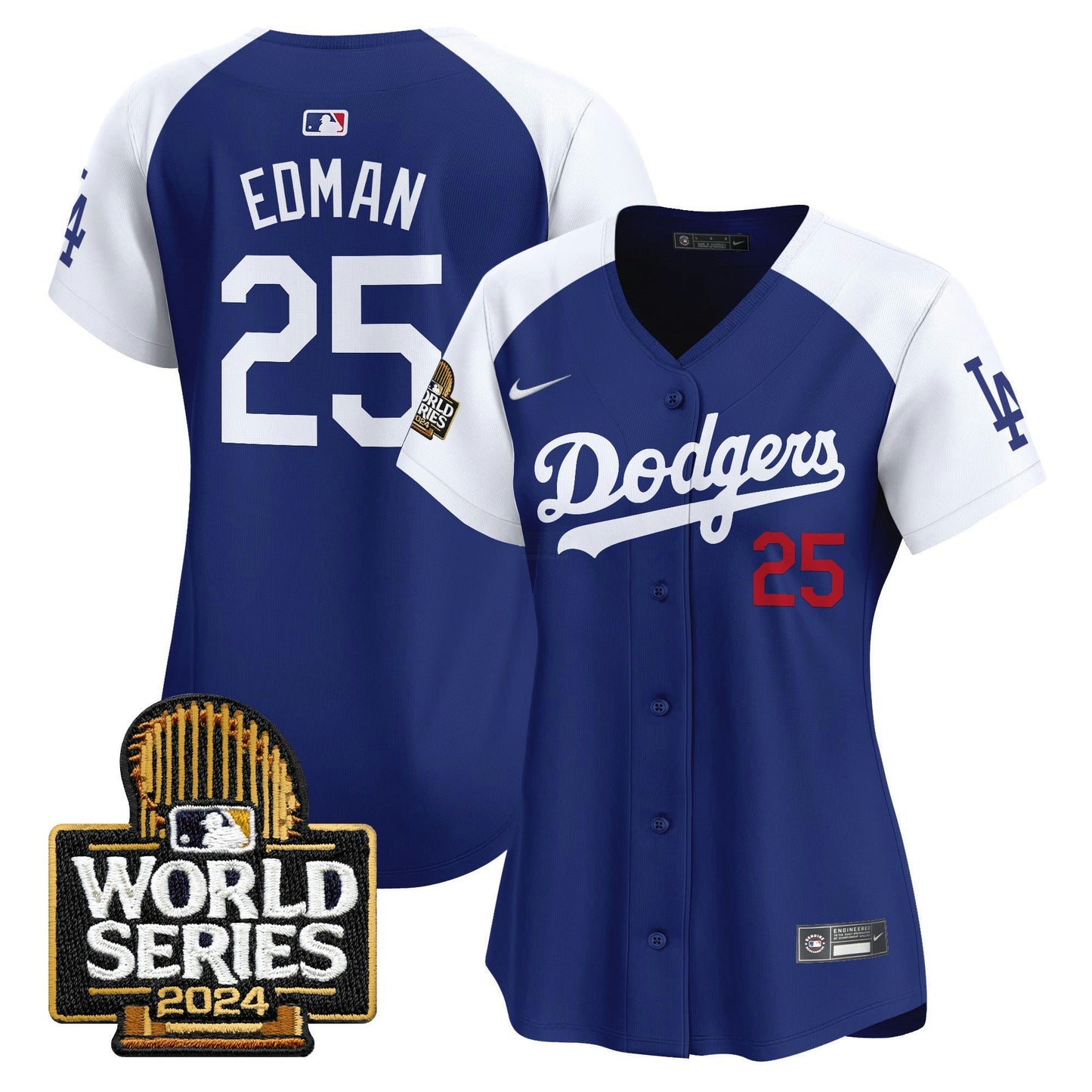 Camisa MLB Los Angeles Dodgers Women’s 2024 World Series Vapor Premier Limited Jersey