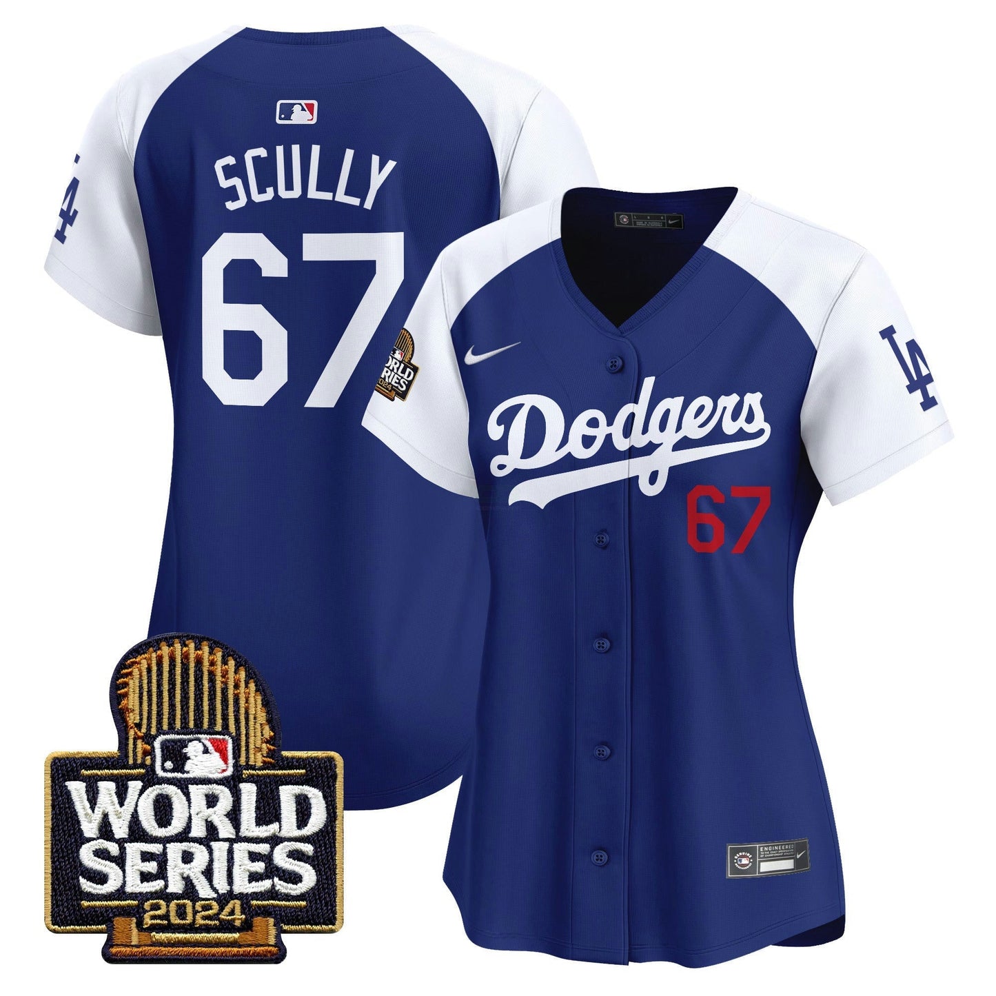 Camisa MLB Los Angeles Dodgers Women’s 2024 World Series Vapor Premier Limited Jersey