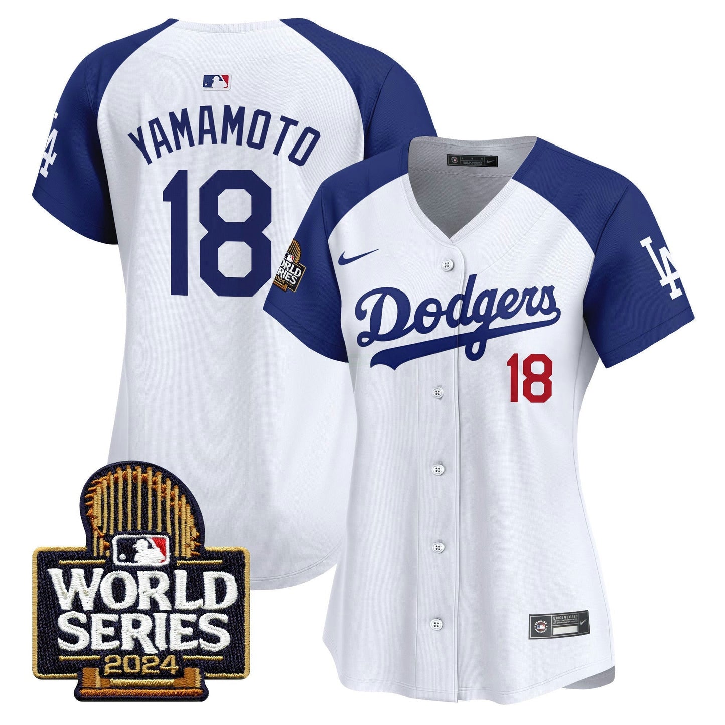Camisa MLB Los Angeles Dodgers Women’s 2024 World Series Vapor Premier Limited Jersey