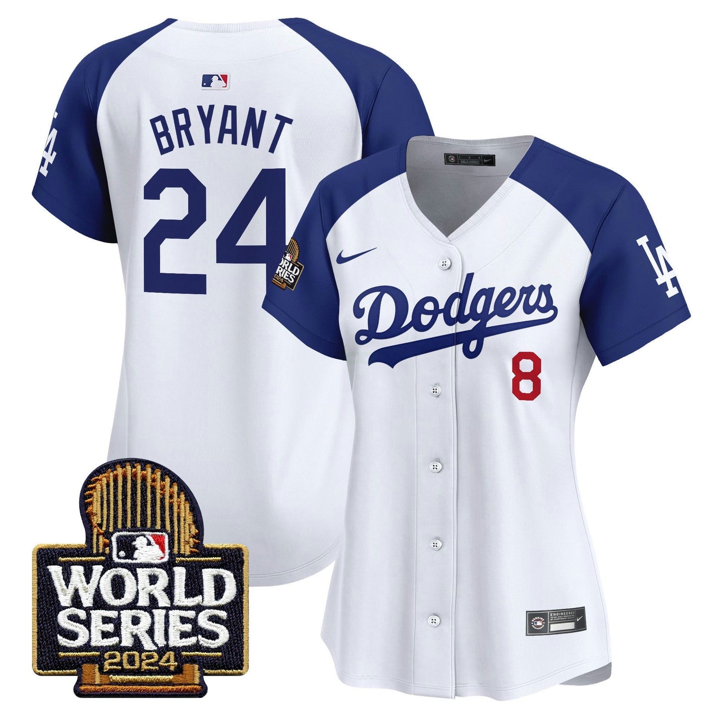 Camisa MLB Los Angeles Dodgers Women’s 2024 World Series Vapor Premier Limited Jersey