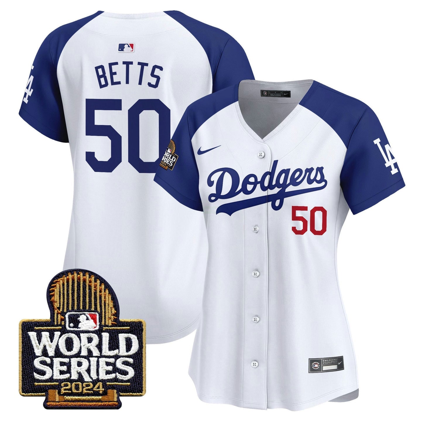 Camisa MLB Los Angeles Dodgers Women’s 2024 World Series Vapor Premier Limited Jersey