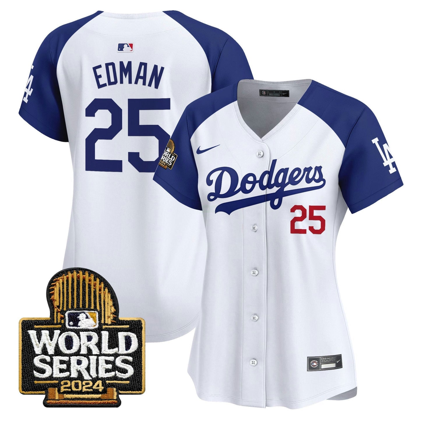 Camisa MLB Los Angeles Dodgers Women’s 2024 World Series Vapor Premier Limited Jersey