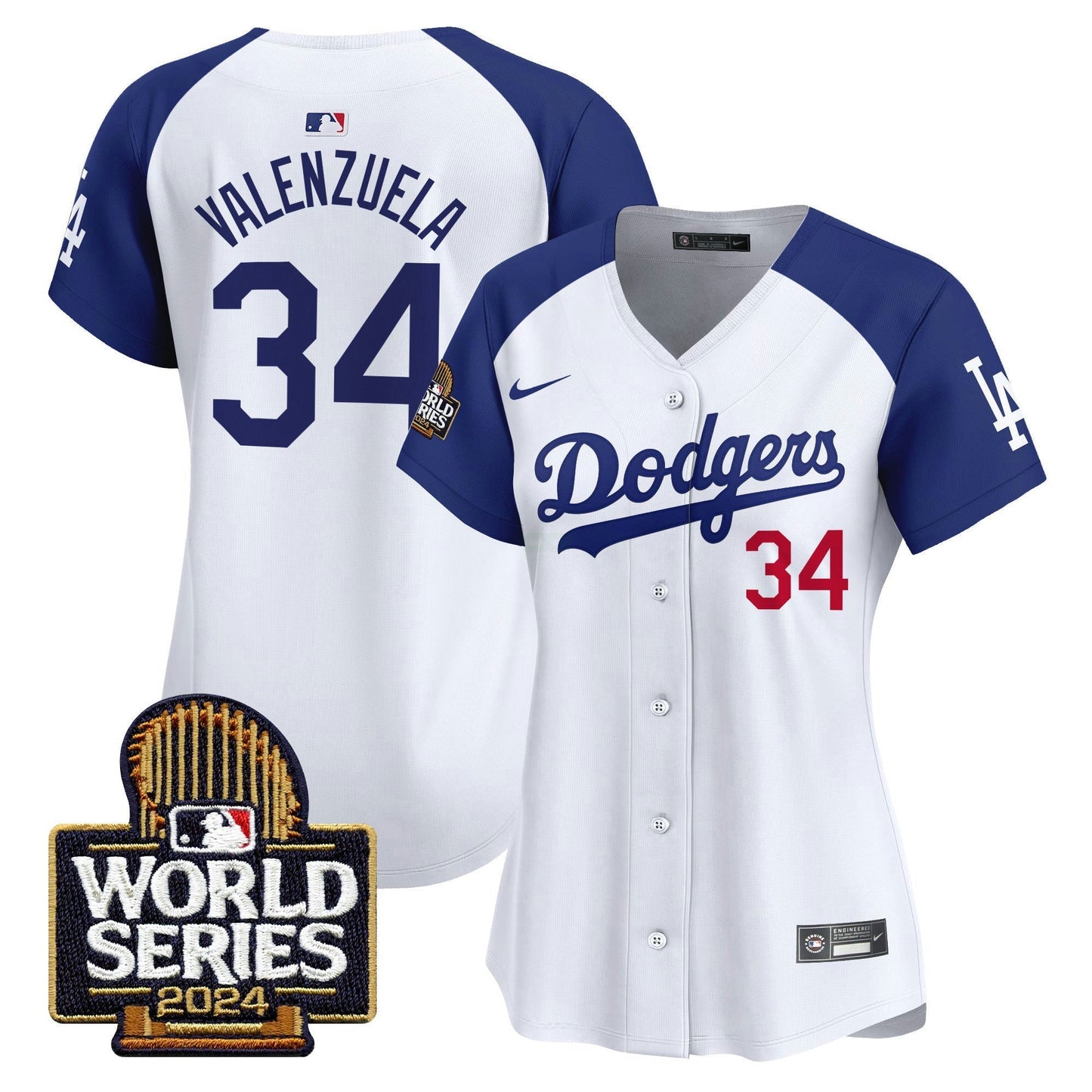 Camisa MLB Los Angeles Dodgers Women’s 2024 World Series Vapor Premier Limited Jersey