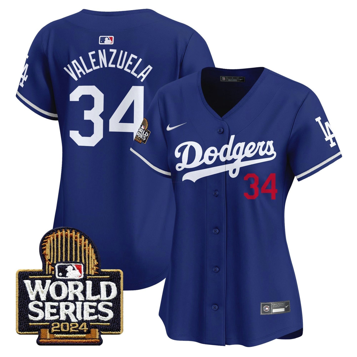 Camisa MLB Los Angeles Dodgers Women’s 2024 World Series Vapor Premier Limited Jersey