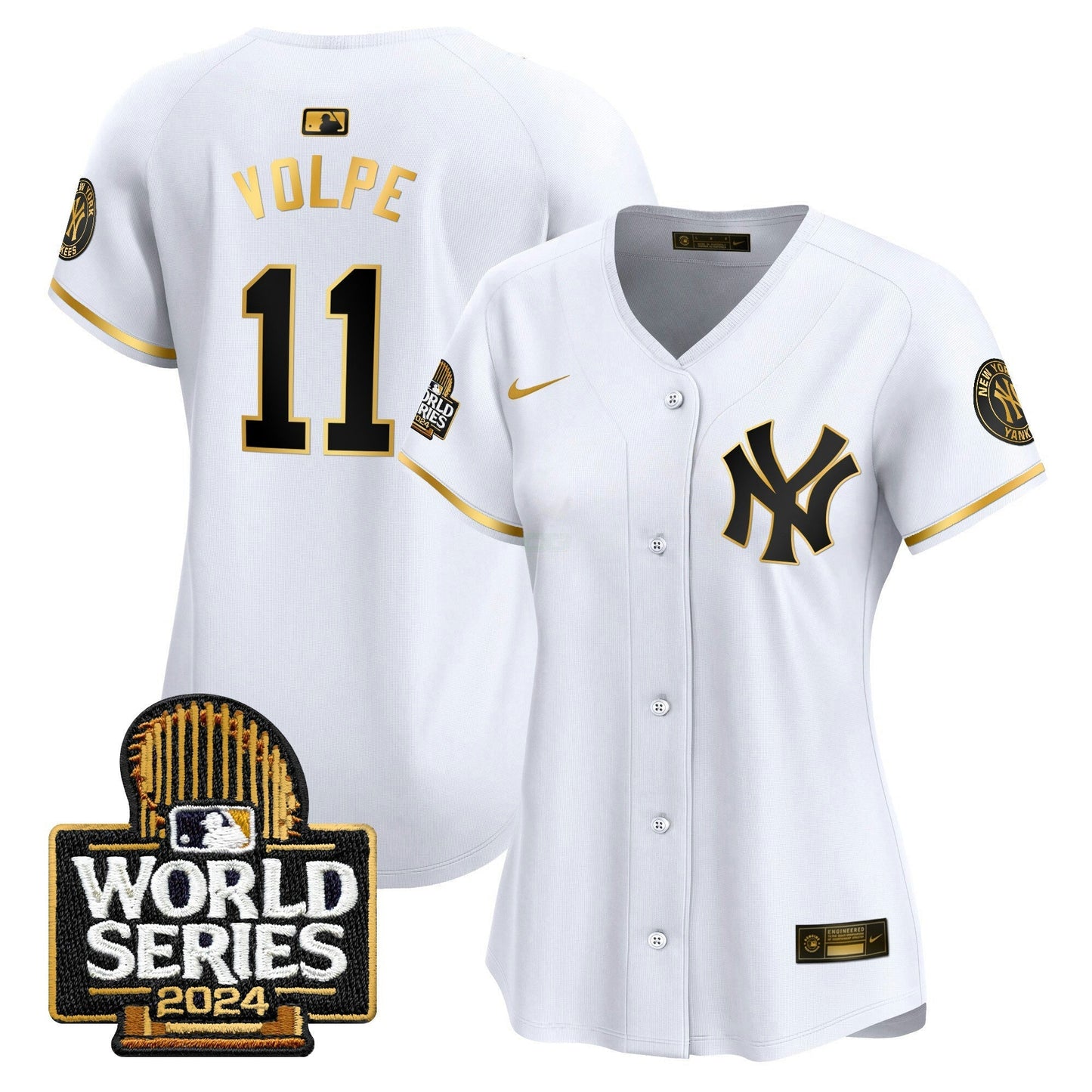 Camisa MLB New York Yankees Women’s 2024 World Series Vapor Premier Limited Jersey