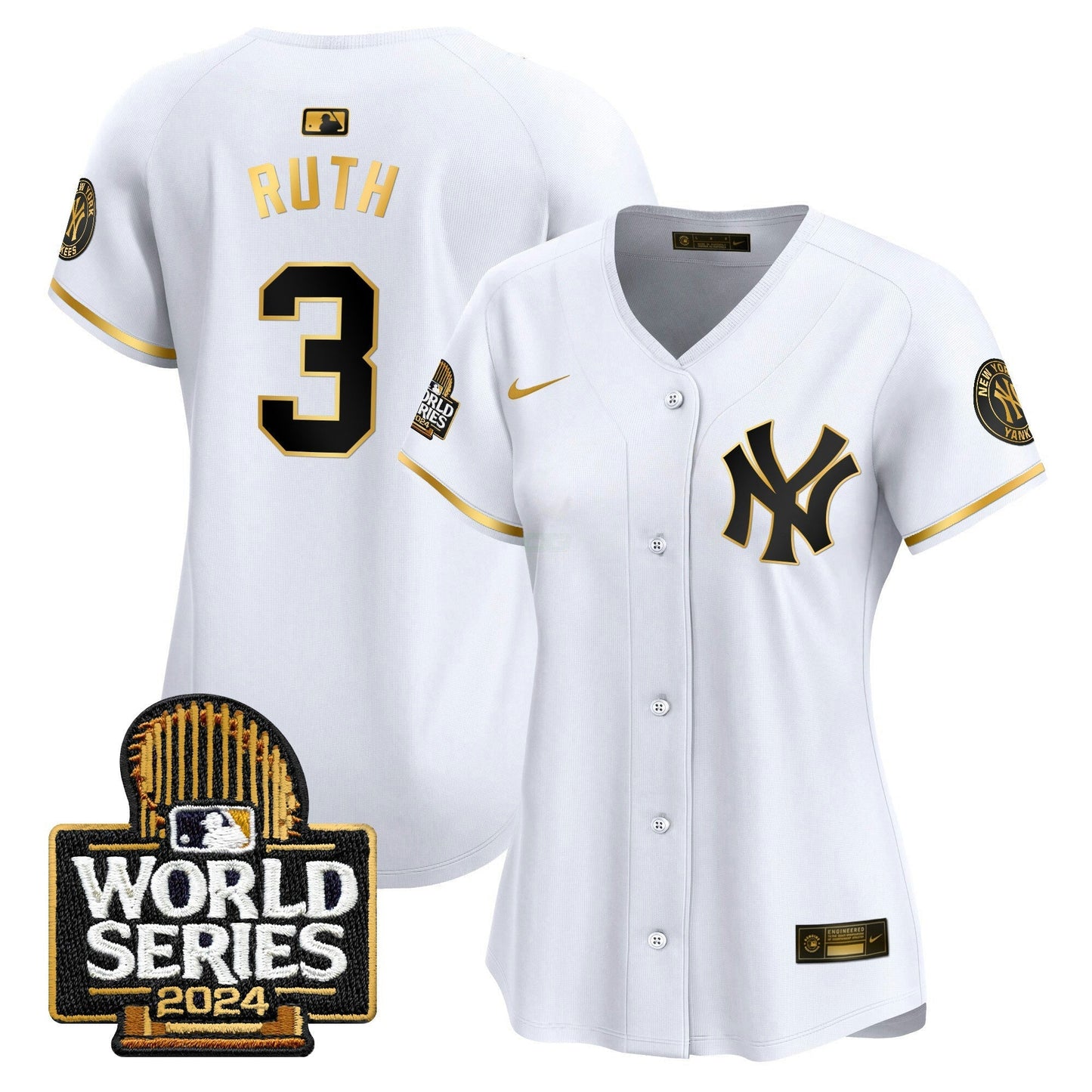 Camisa MLB New York Yankees Women’s 2024 World Series Vapor Premier Limited Jersey