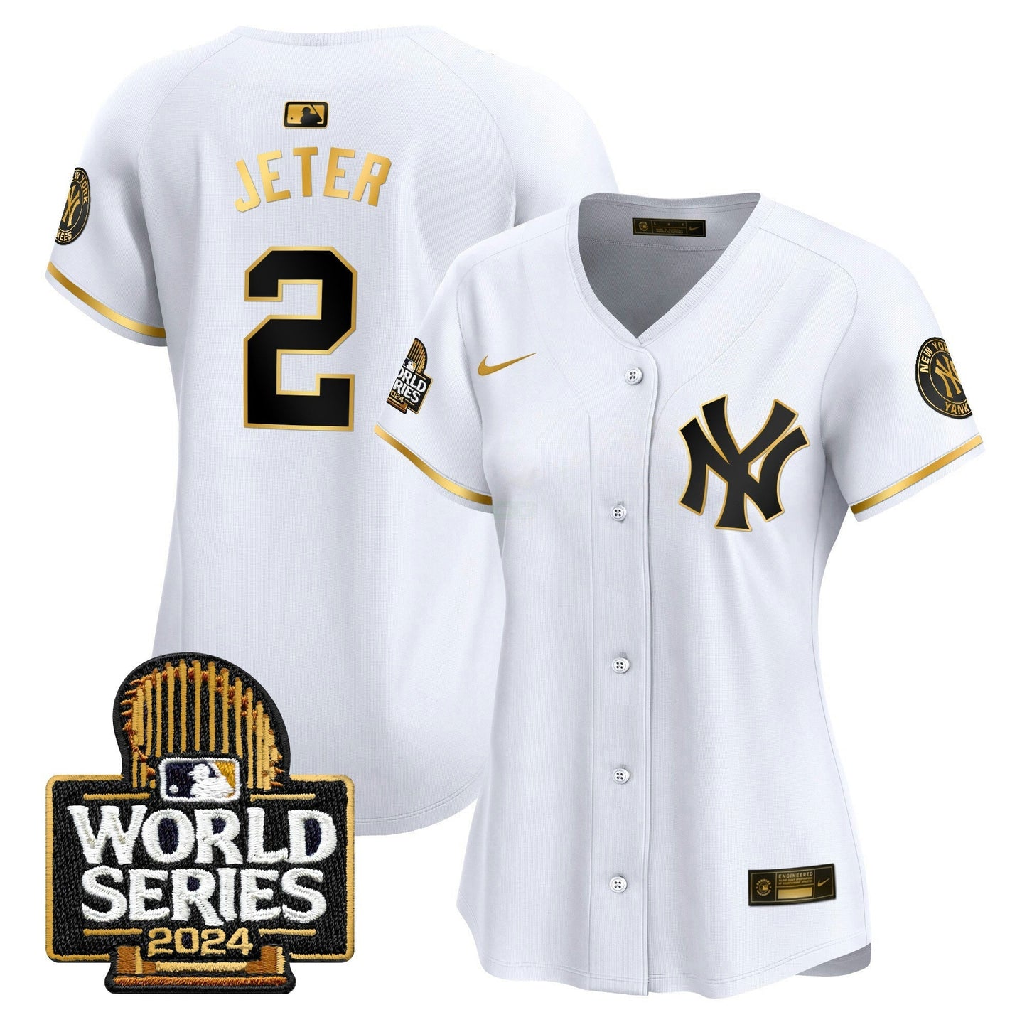 Camisa MLB New York Yankees Women’s 2024 World Series Vapor Premier Limited Jersey