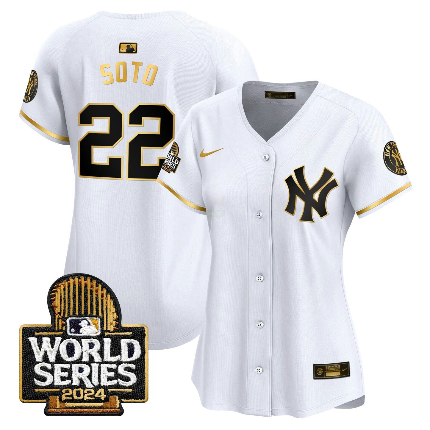 Camisa MLB New York Yankees Women’s 2024 World Series Vapor Premier Limited Jersey