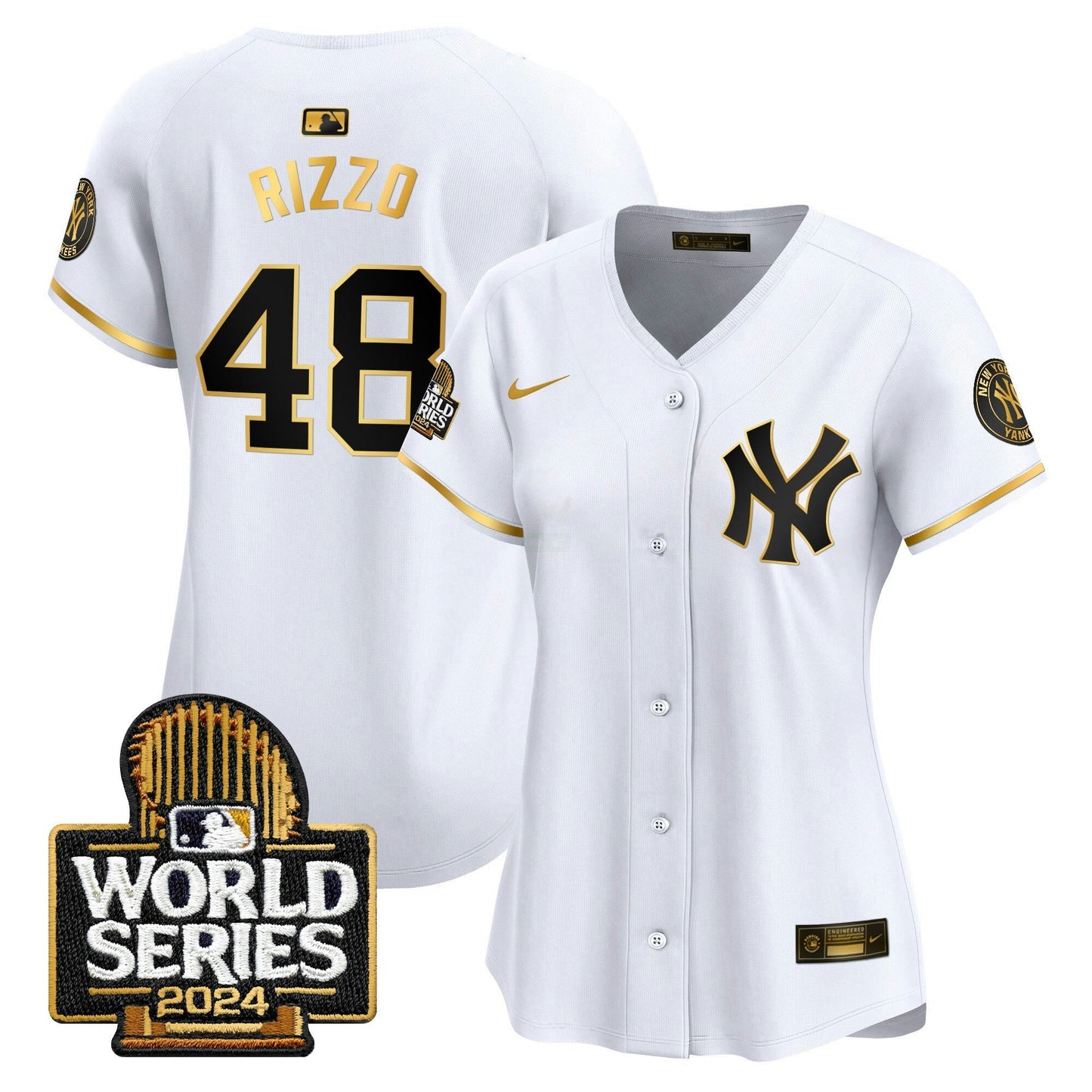 Camisa MLB New York Yankees Women’s 2024 World Series Vapor Premier Limited Jersey