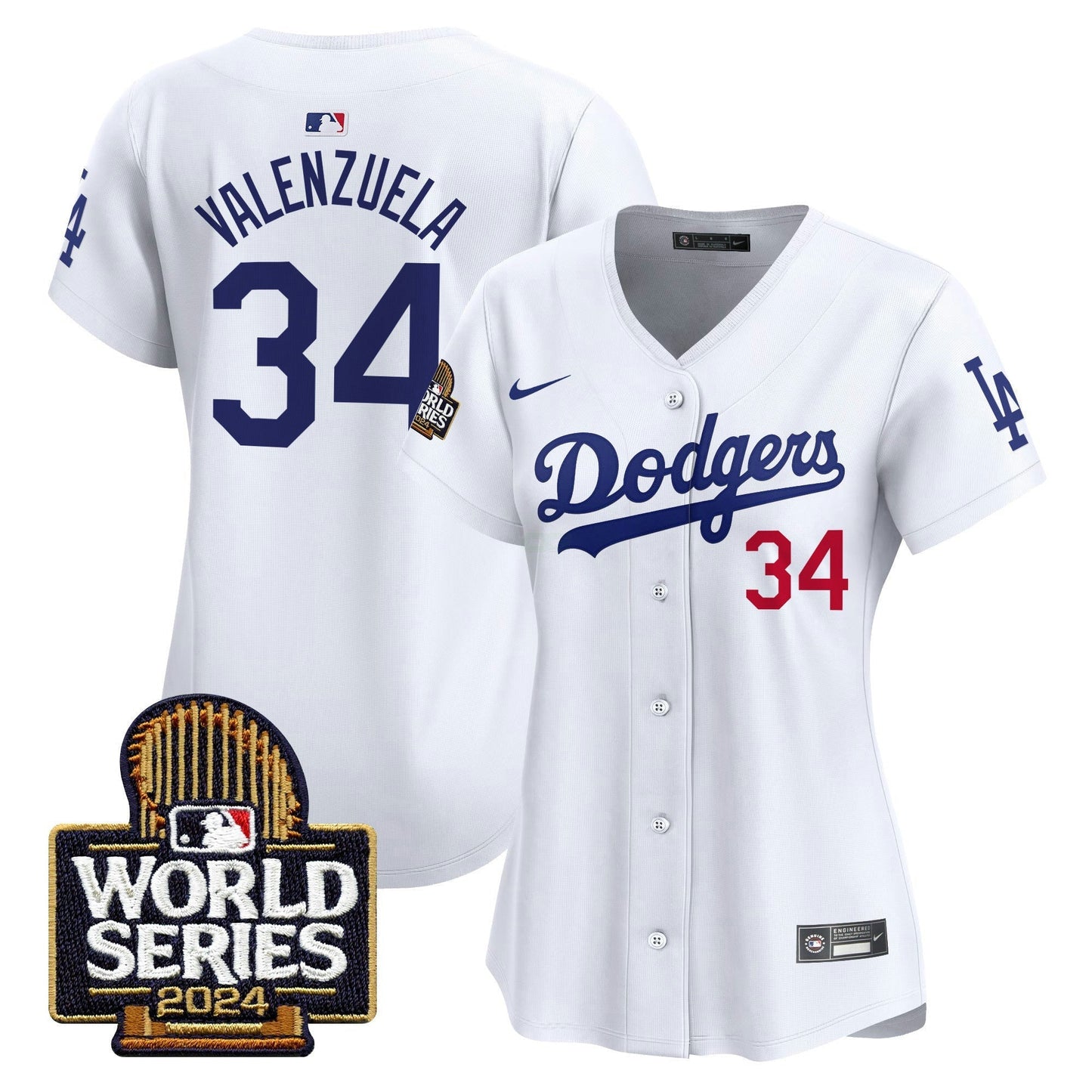 Camisa MLB Los Angeles Dodgers Women’s 2024 World Series Vapor Premier Limited Jersey