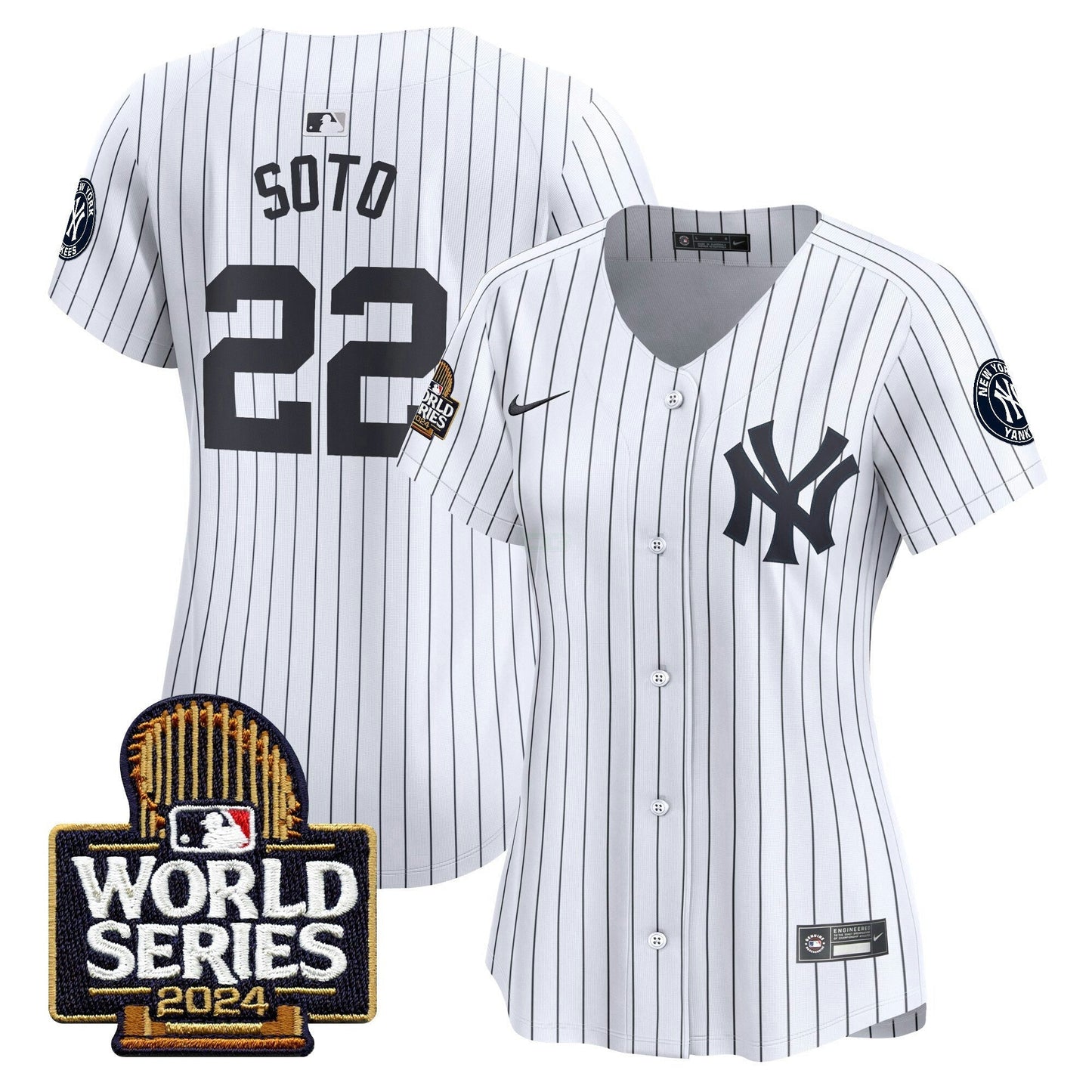 Camisa MLB New York Yankees Women’s 2024 World Series Vapor Premier Limited Jersey