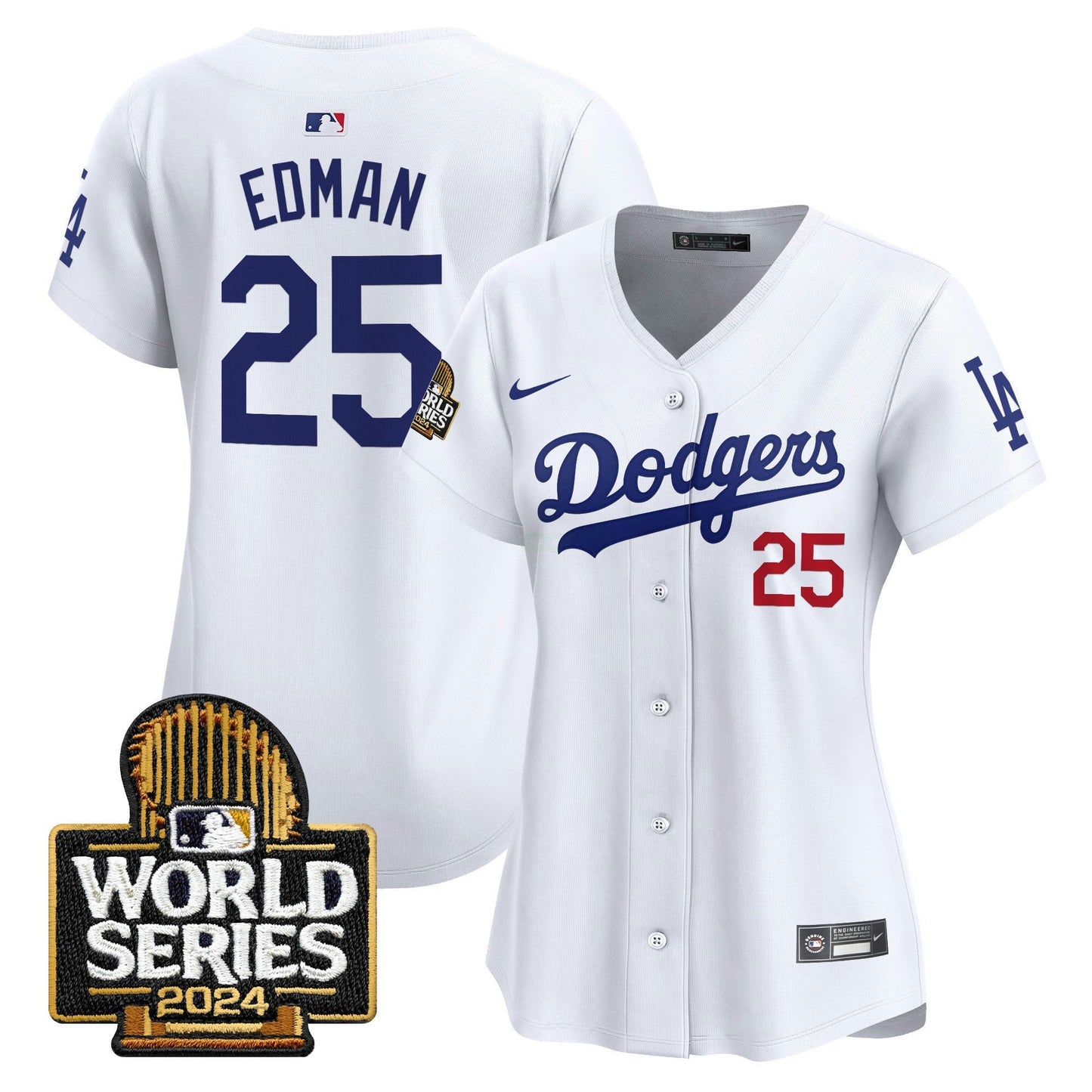 Camisa MLB Los Angeles Dodgers Women’s 2024 World Series Vapor Premier Limited Jersey