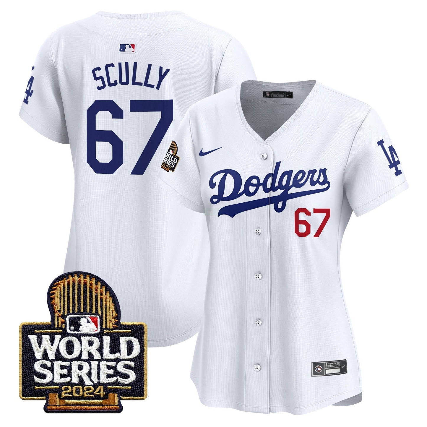 Camisa MLB Los Angeles Dodgers Women’s 2024 World Series Vapor Premier Limited Jersey