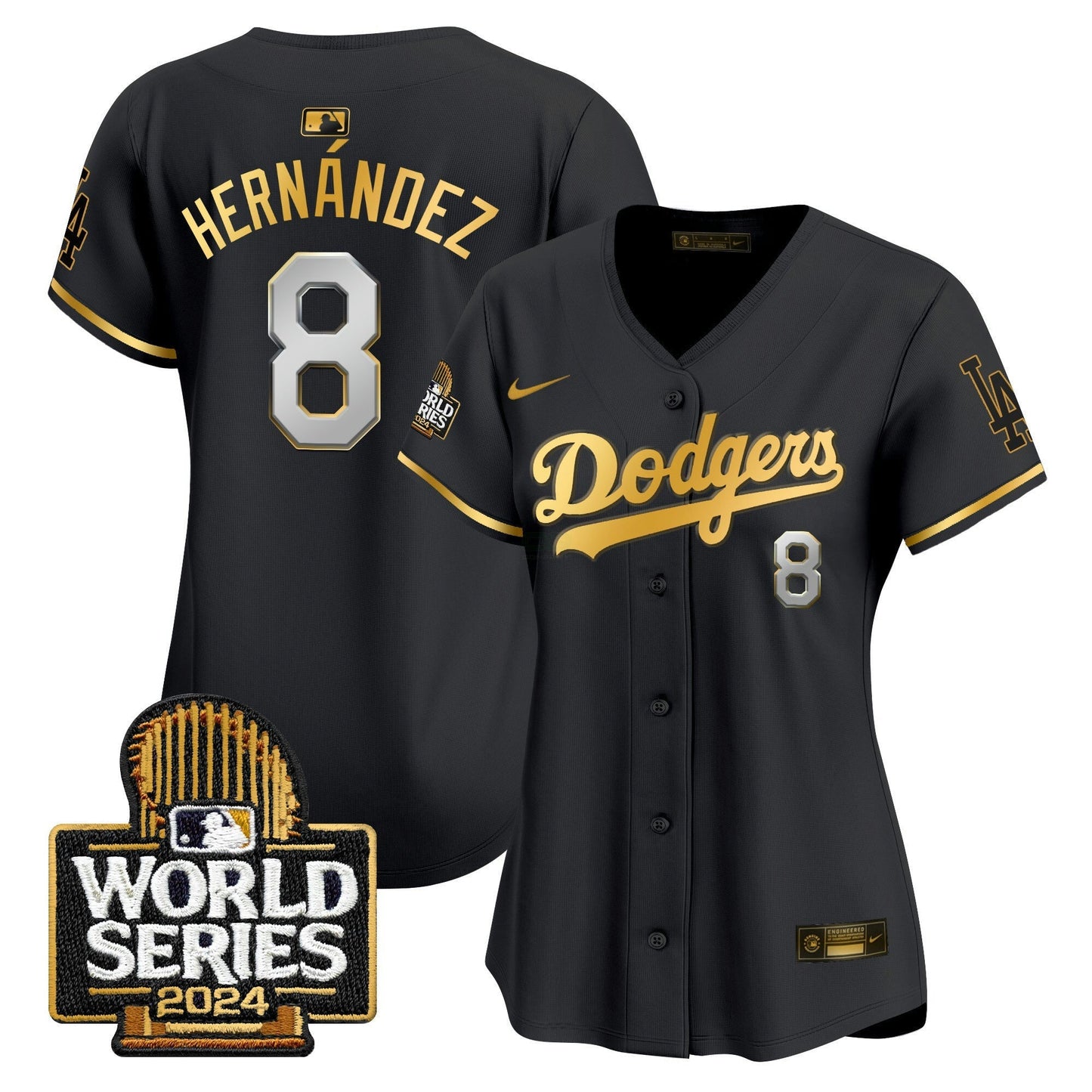 Camisa MLB Los Angeles Dodgers Women’s 2024 World Series Vapor Premier Limited Jersey