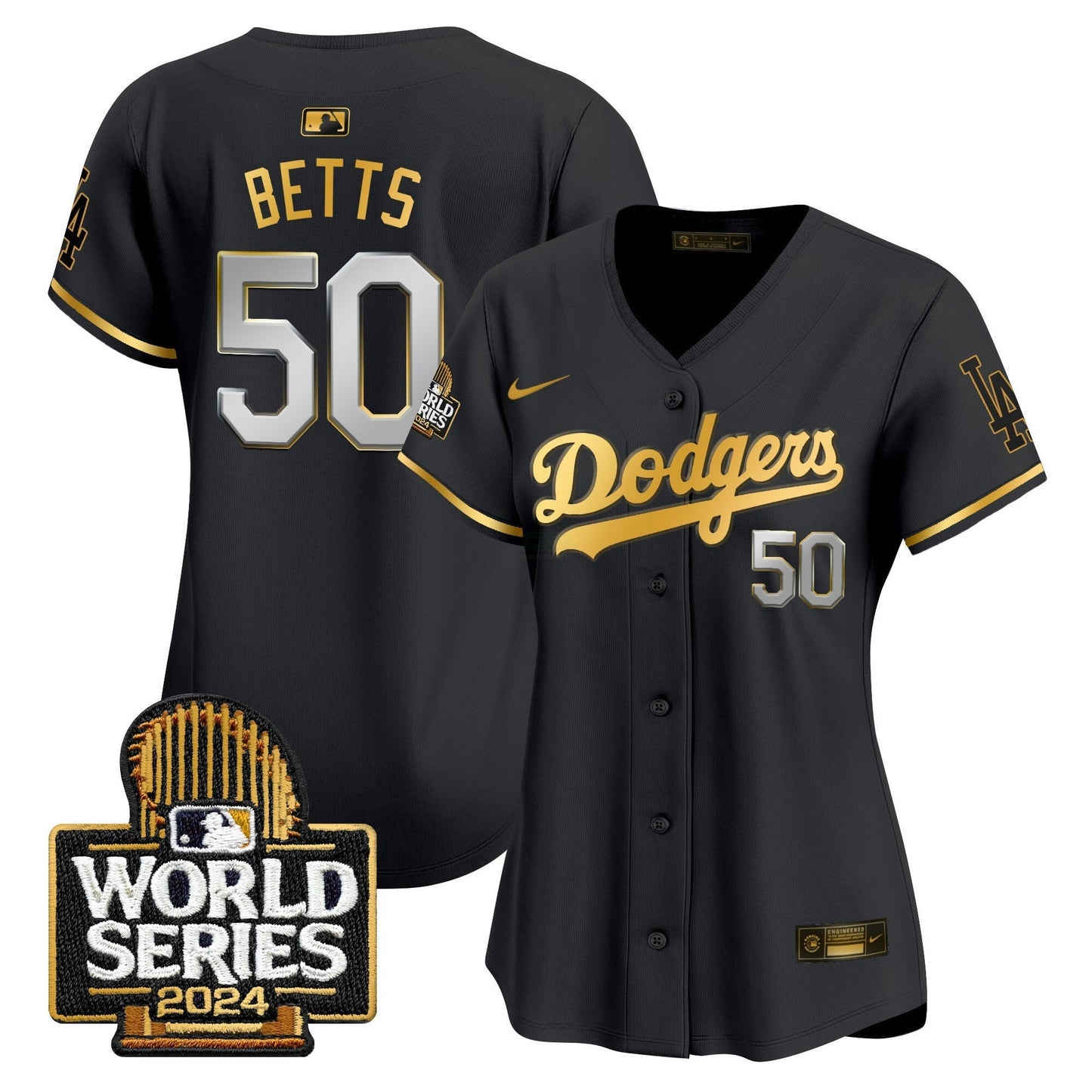 Camisa MLB Los Angeles Dodgers Women’s 2024 World Series Vapor Premier Limited Jersey