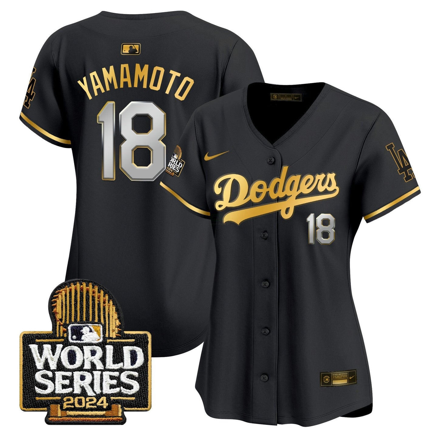Camisa MLB Los Angeles Dodgers Women’s 2024 World Series Vapor Premier Limited Jersey