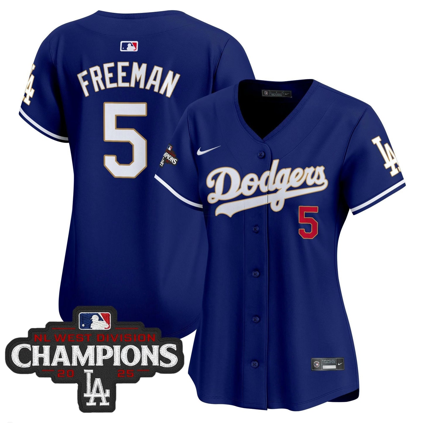 Camisa MLB Women’s 2025 NL West Division Champions Patch Dourada Trim Vapor Premier Limited Jersey