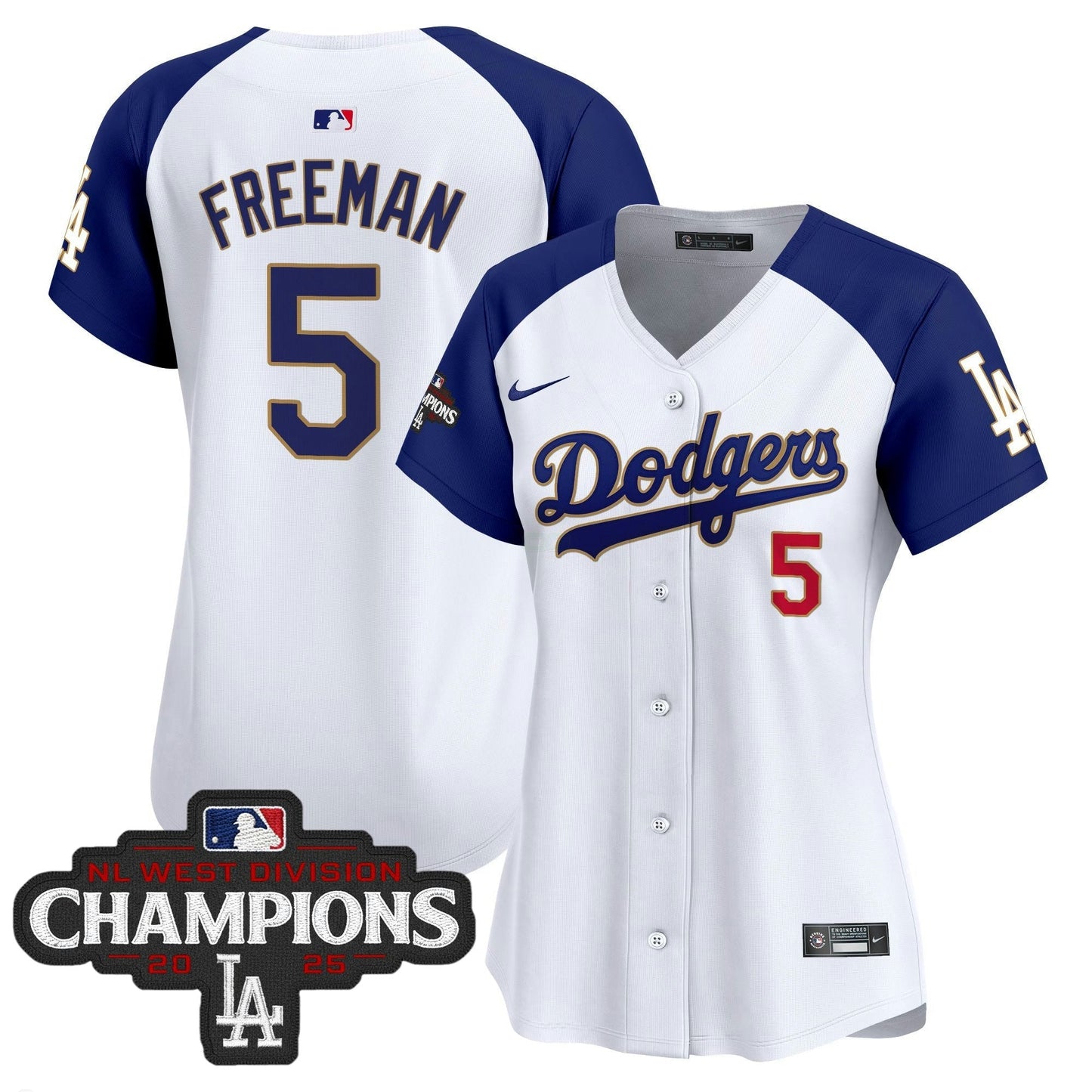 Camisa MLB Women’s 2025 NL West Division Champions Patch Dourada Trim Vapor Premier Limited Jersey