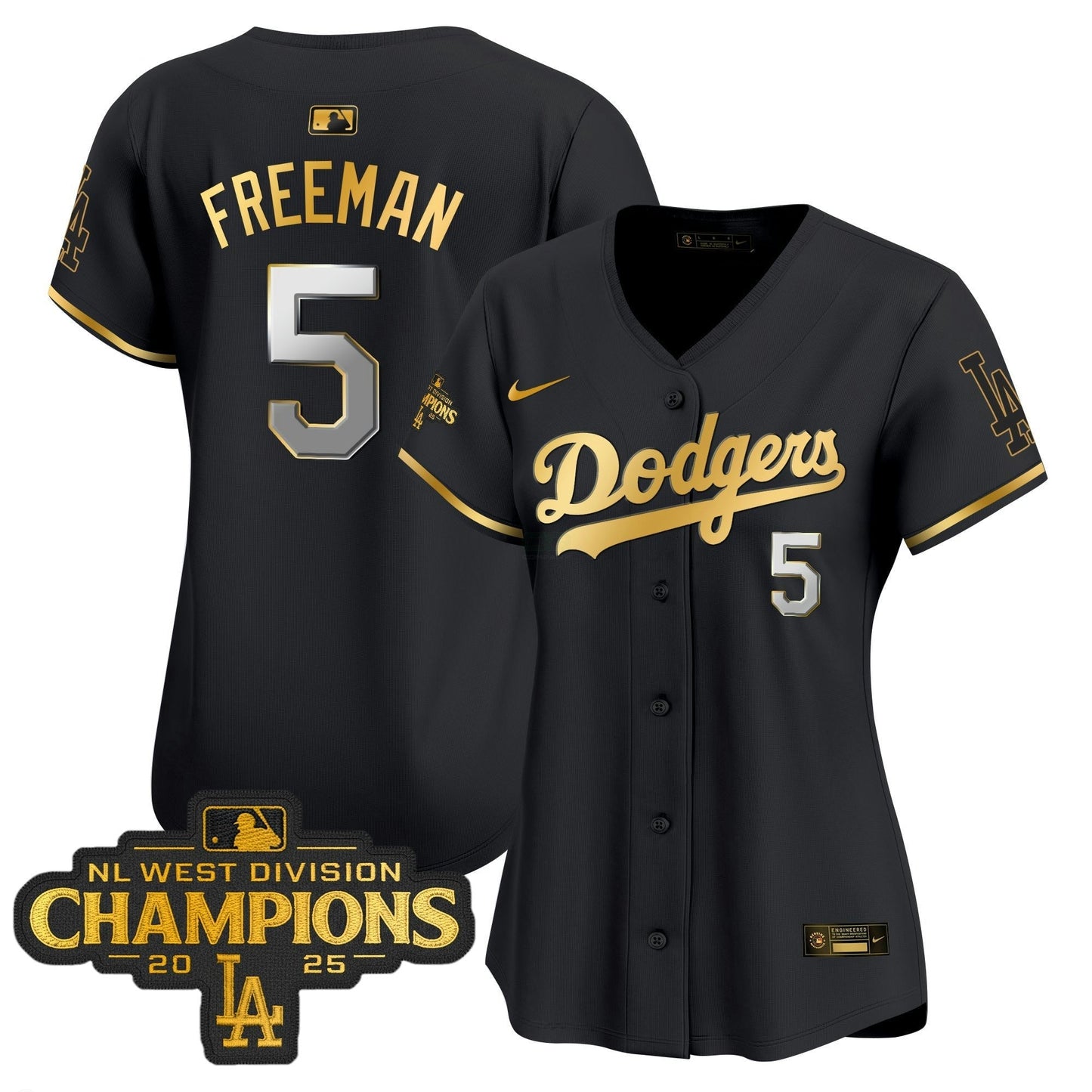 Camisa MLB Women’s 2025 NL West Division Champions Patch Dourada Trim Vapor Premier Limited Jersey