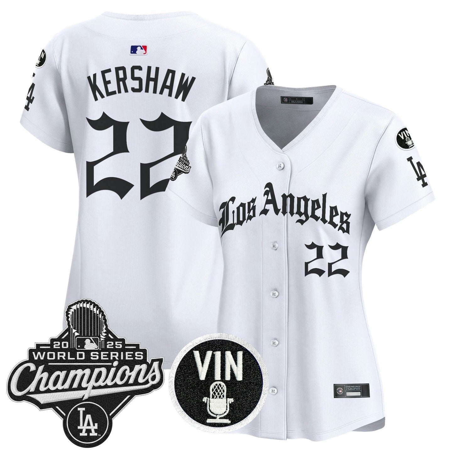 Camisa MLB Women’s 2025 World Series Champions Vapor Premier Limited Jersey – LA Gothic Edition