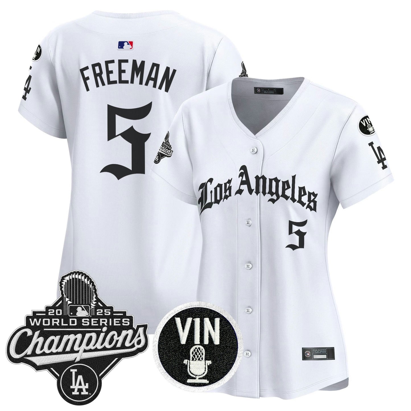 Camisa MLB Women’s 2025 World Series Champions Vapor Premier Limited Jersey – LA Gothic Edition