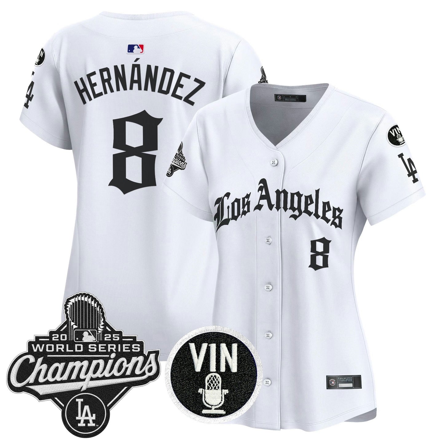 Camisa MLB Women’s 2025 World Series Champions Vapor Premier Limited Jersey – LA Gothic Edition