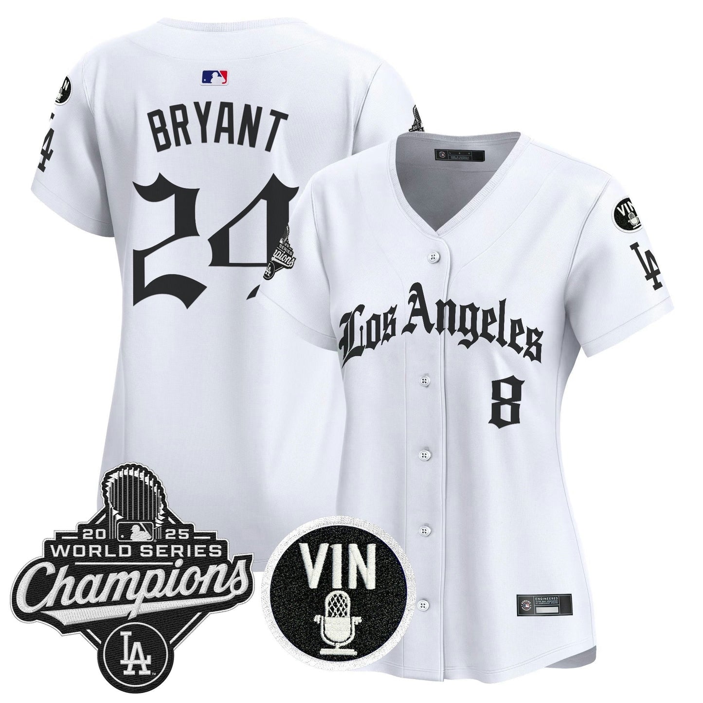 Camisa MLB Women’s 2025 World Series Champions Vapor Premier Limited Jersey – LA Gothic Edition