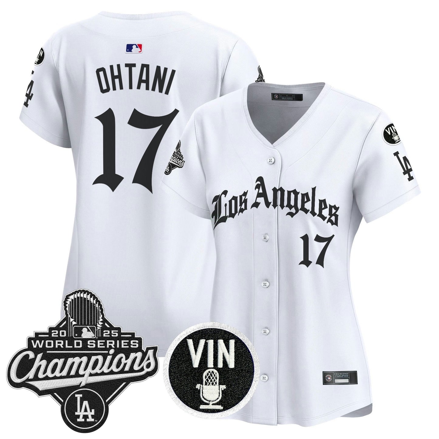 Camisa MLB Women’s 2025 World Series Champions Vapor Premier Limited Jersey – LA Gothic Edition