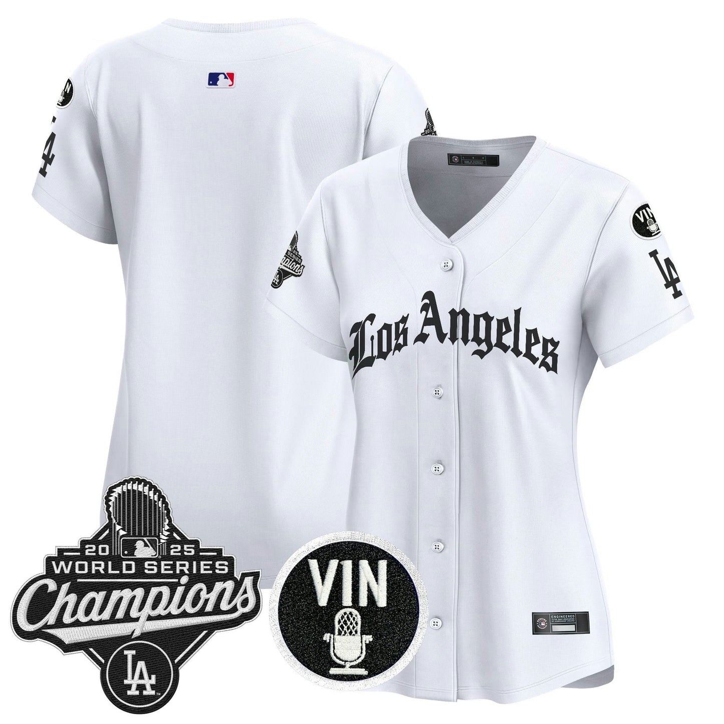 Camisa MLB Women’s 2025 World Series Champions Vapor Premier Limited Jersey – LA Gothic Edition