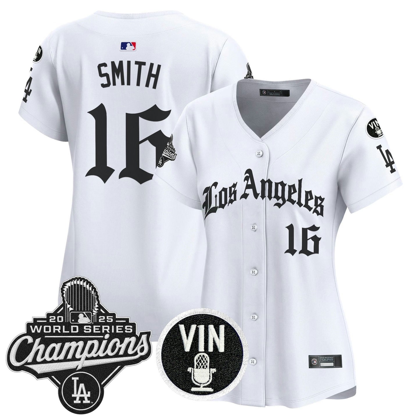 Camisa MLB Women’s 2025 World Series Champions Vapor Premier Limited Jersey – LA Gothic Edition