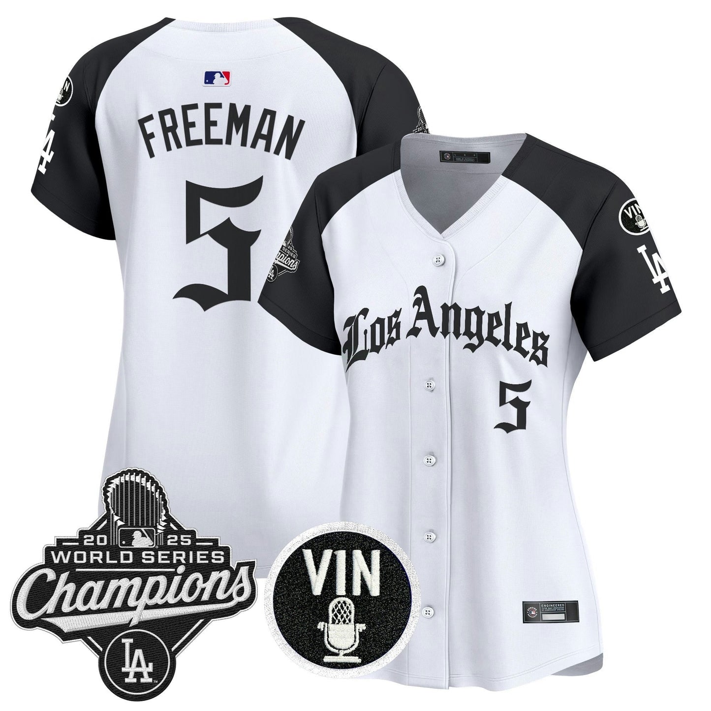 Camisa MLB Women’s 2025 World Series Champions Vapor Premier Limited Jersey – LA Gothic Edition