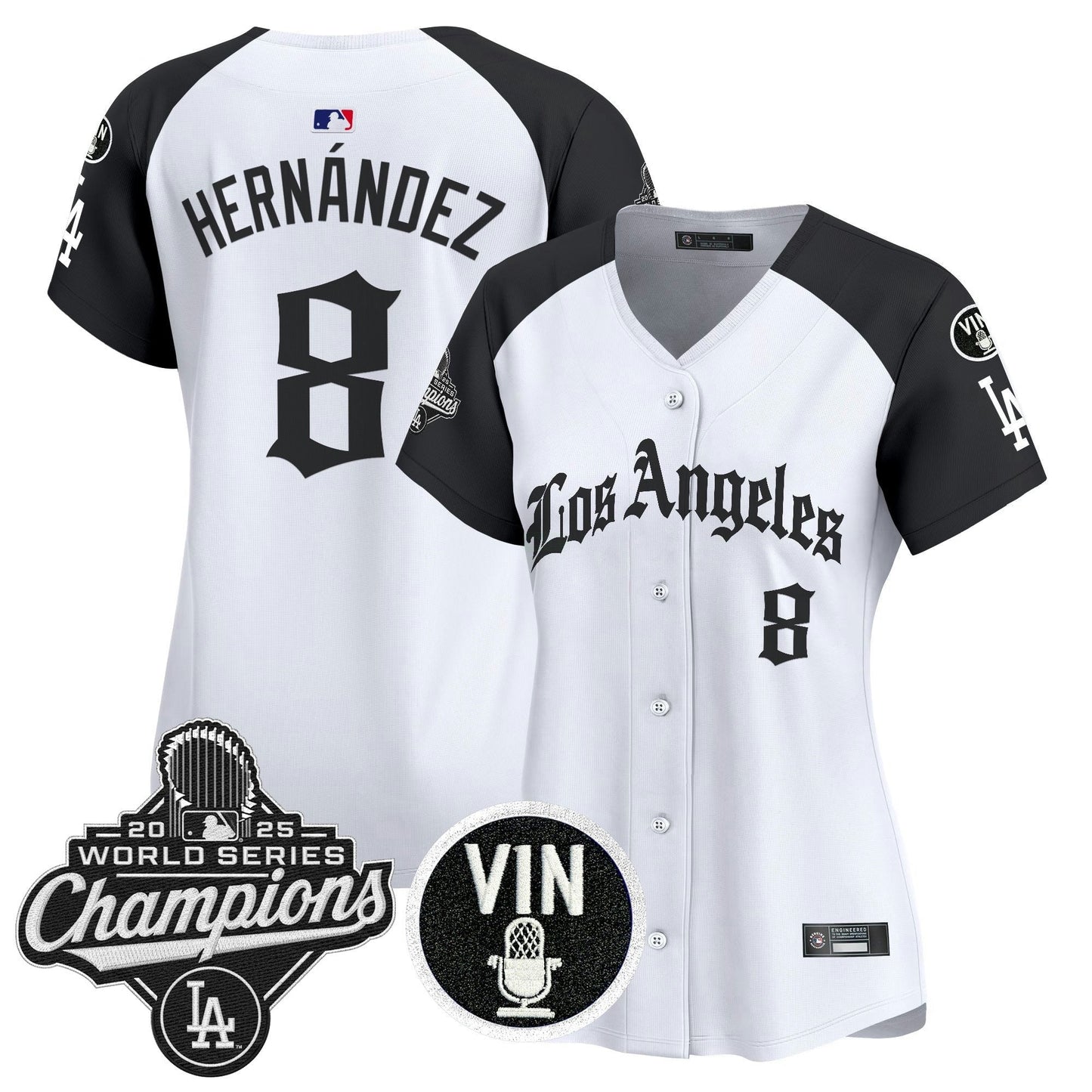 Camisa MLB Women’s 2025 World Series Champions Vapor Premier Limited Jersey – LA Gothic Edition