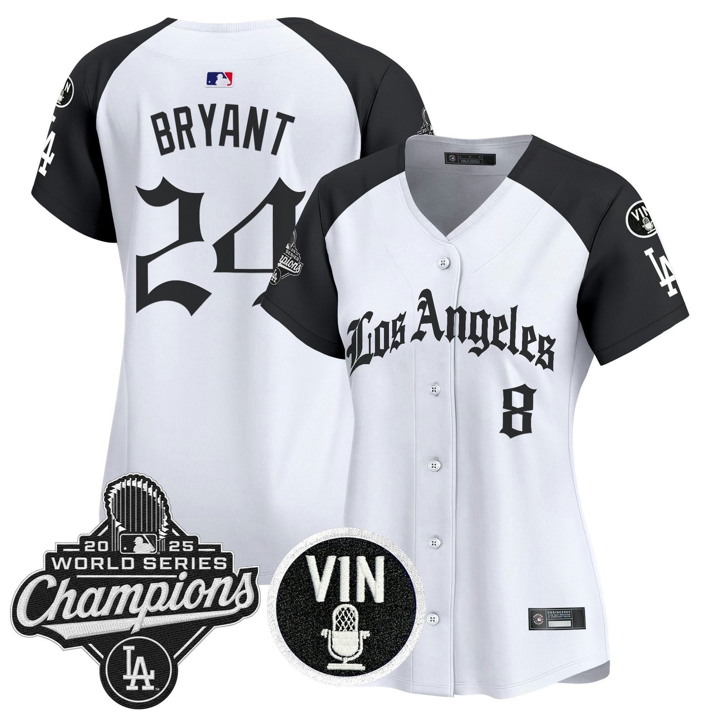 Camisa MLB Women’s 2025 World Series Champions Vapor Premier Limited Jersey – LA Gothic Edition