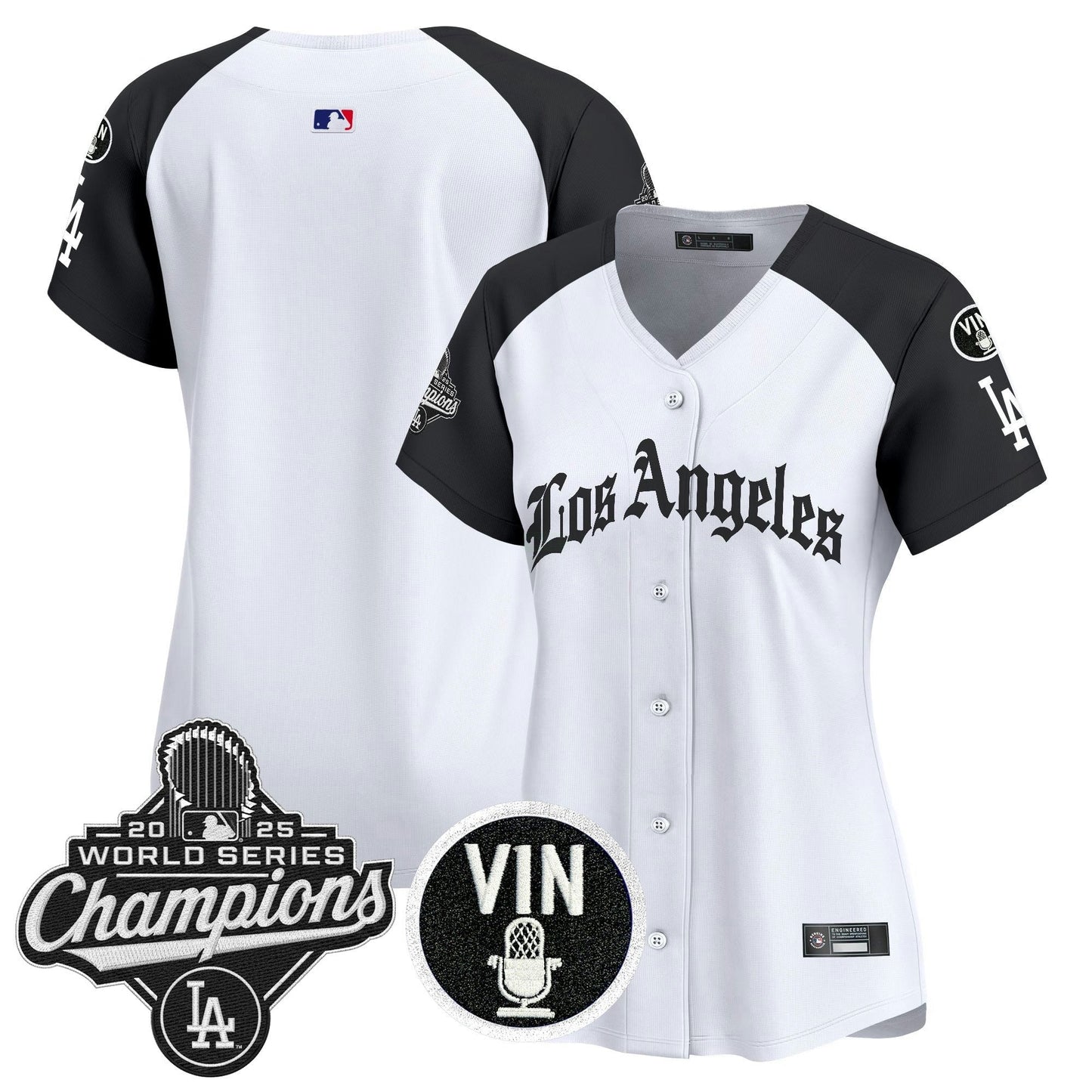 Camisa MLB Women’s 2025 World Series Champions Vapor Premier Limited Jersey – LA Gothic Edition